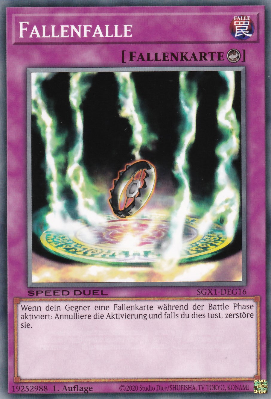Fallenfalle - SGX1-DEG16 - Common - Deutsch - 1. Auflage - Speed Duel GX: Duel Academy Box