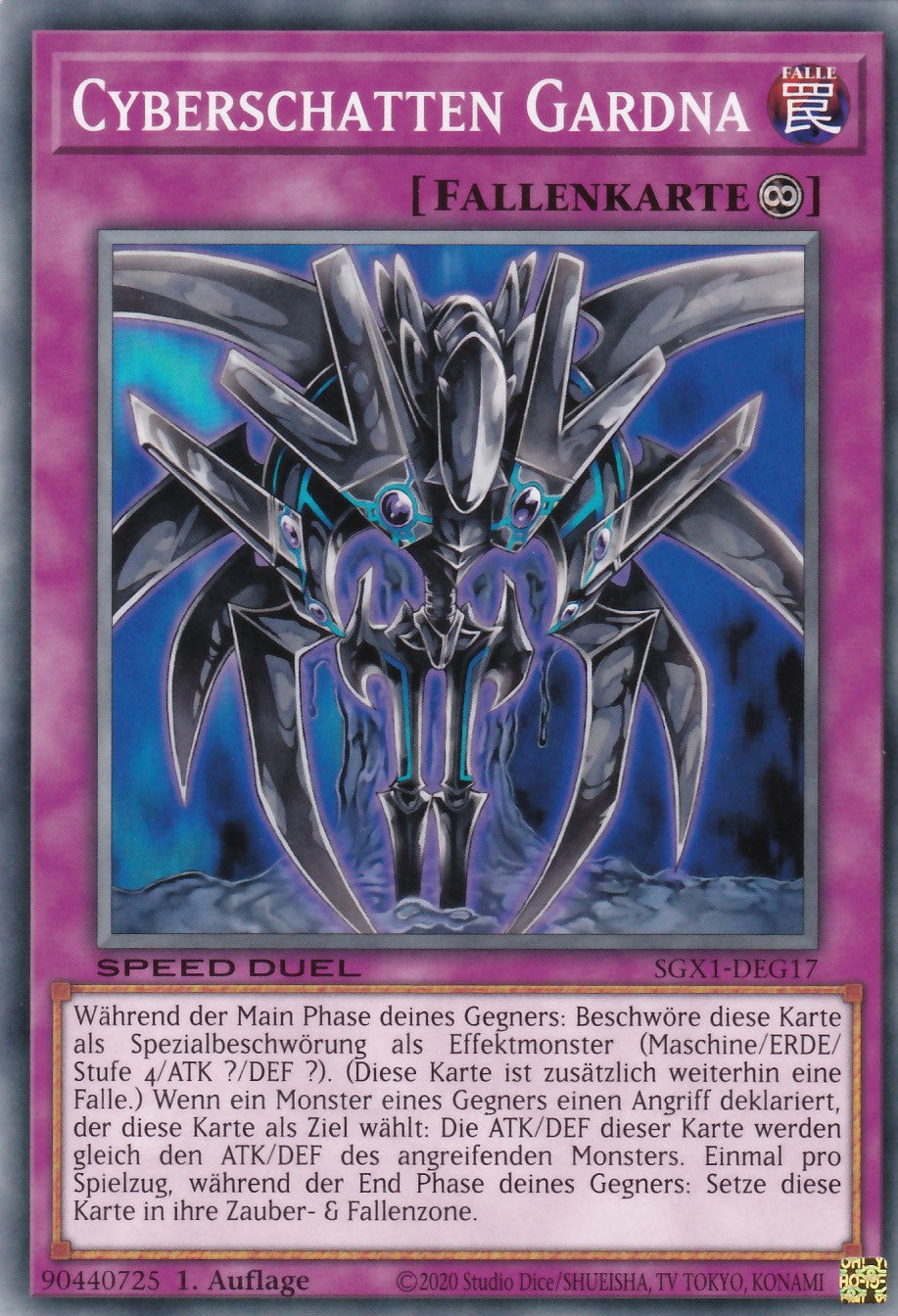 Cyberschatten Gardna - SGX1-DEG17 - Common - Deutsch - 1. Auflage - Speed Duel GX: Duel Academy Box