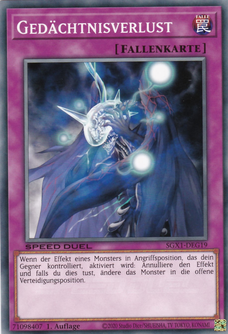Gedächtnisverlust - SGX1-DEG19 - Common - Deutsch - 1. Auflage - Speed Duel GX: Duel Academy Box