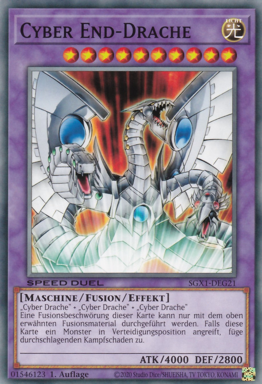 Cyber End-Drache - SGX1-DEG21 - Common - Deutsch - 1. Auflage - Speed Duel GX: Duel Academy Box
