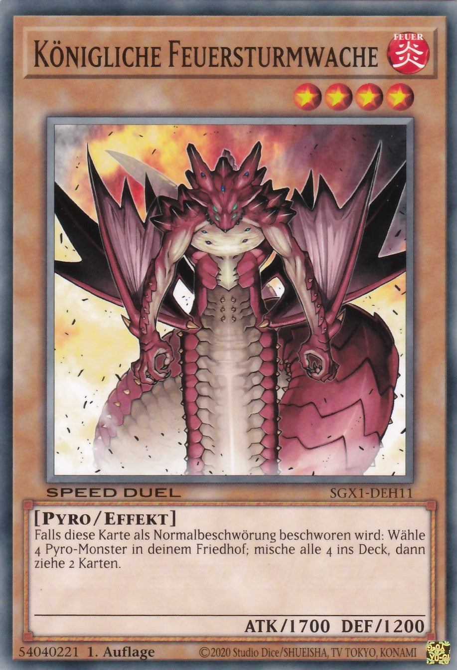 Königliche Feuersturmwache - SGX1-DEH11 - Common - Deutsch - 1. Auflage - Speed Duel GX: Duel Academy Box