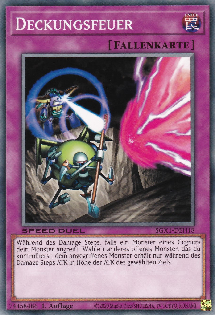 Deckungsfeuer - SGX1-DEH18 - Common - Deutsch - 1. Auflage - Speed Duel GX: Duel Academy Box