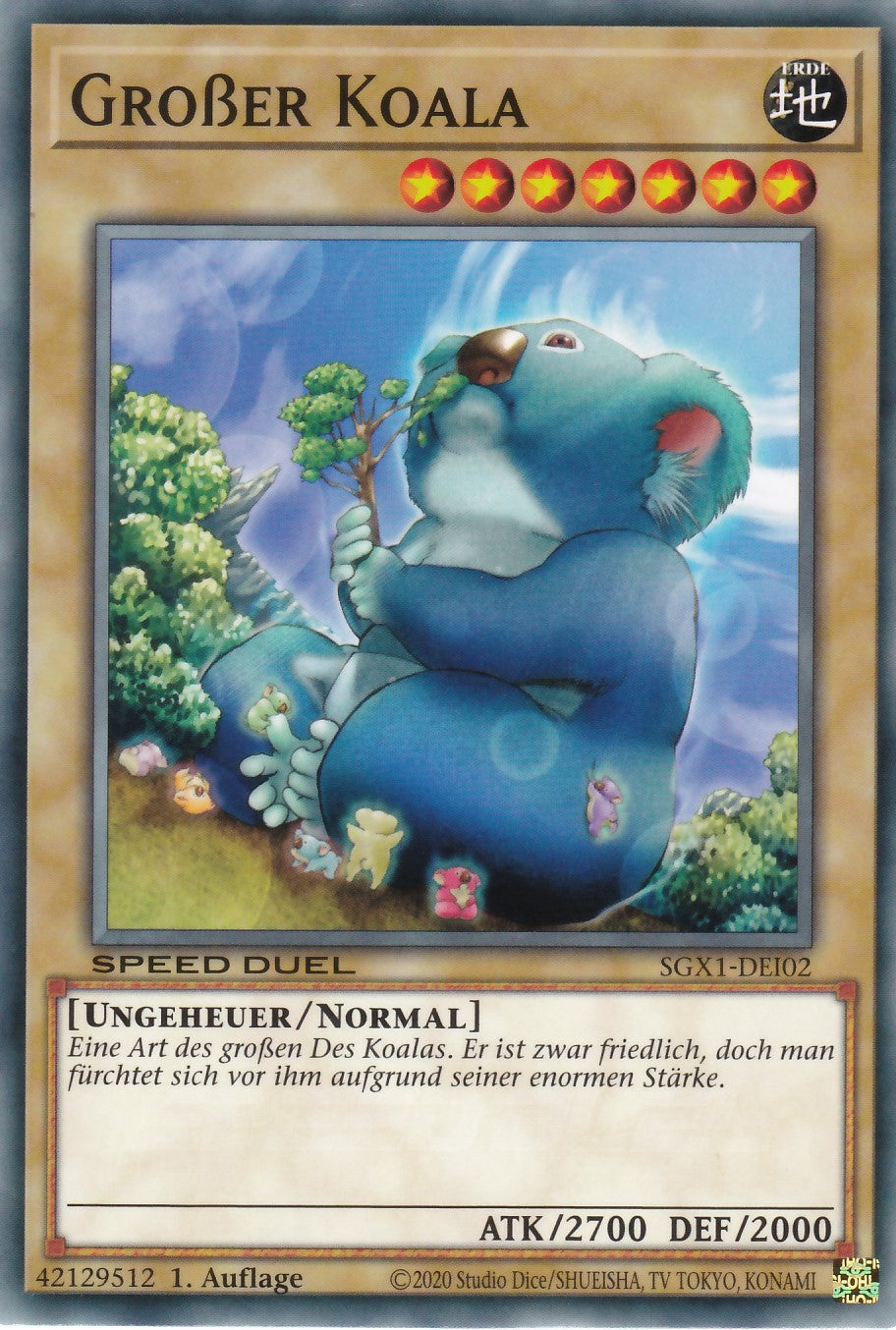 Großer Koala - SGX1-DEI02 - Common - Deutsch - 1. Auflage - Speed Duel GX: Duel Academy Box