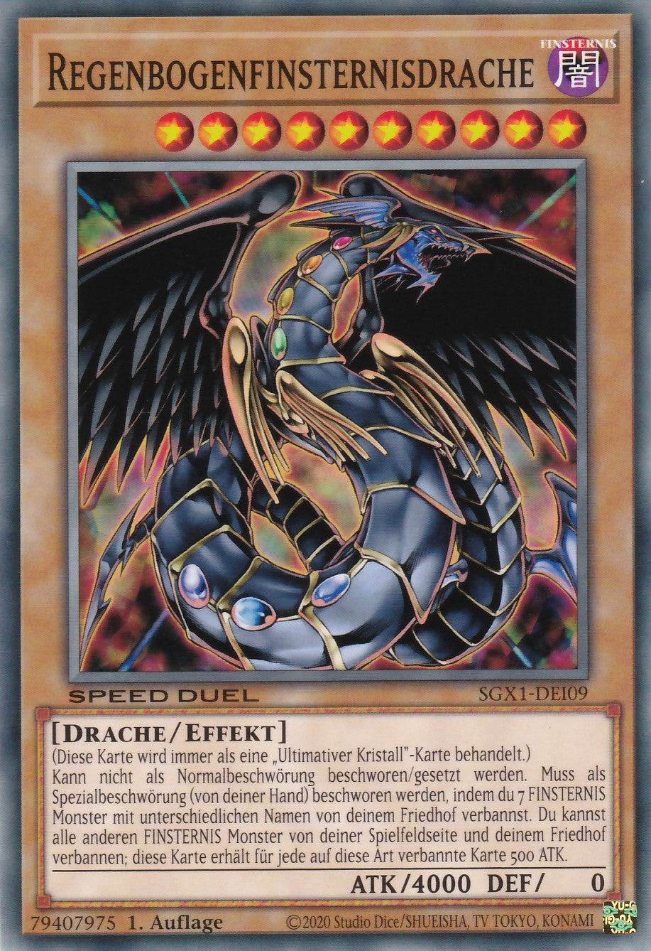 Regenbogenfinsternisdrache - SGX1-DEI09 - Common - Deutsch - 1. Auflage - Speed Duel GX: Duel Academy Box