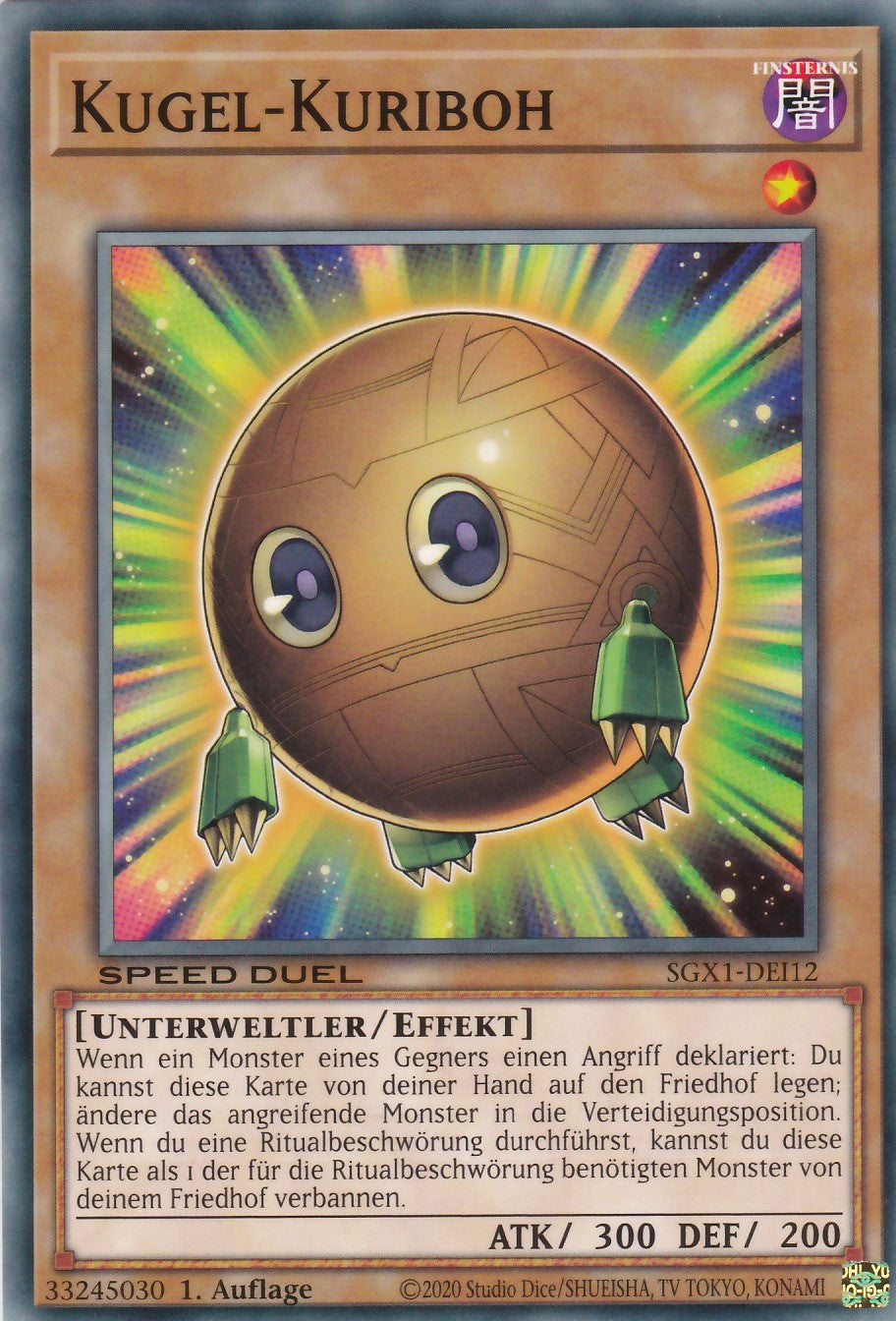 Kugel-Kuriboh - SGX1-DEI12 - Common - Deutsch - 1. Auflage - Speed Duel GX: Duel Academy Box