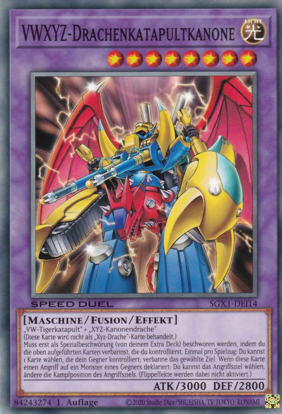 VWXYZ-Drachenkatapultkanone - SGX1-DEI14 - Common - Deutsch - 1. Auflage - Speed Duel GX: Duel Academy Box