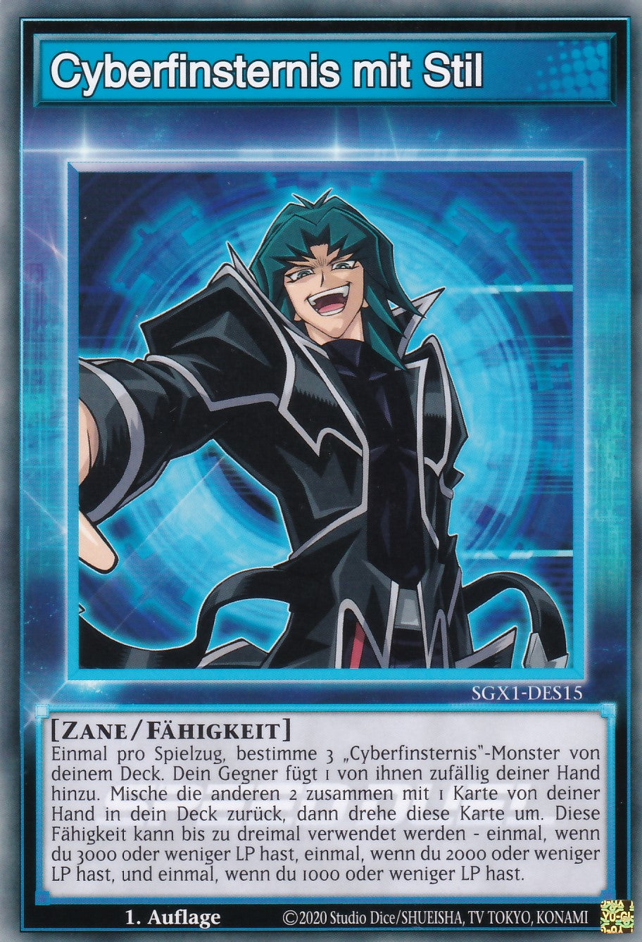 Cyberfinsternis mit Stil - SGX1-DES15 - Common - Deutsch - 1. Auflage - Speed Duel GX: Duel Academy Box