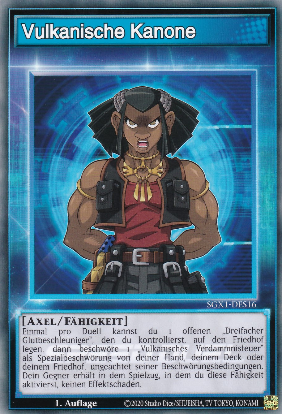 Vulkanische Kanone - SGX1-DES16 - Common - Deutsch - 1. Auflage - Speed Duel GX: Duel Academy Box