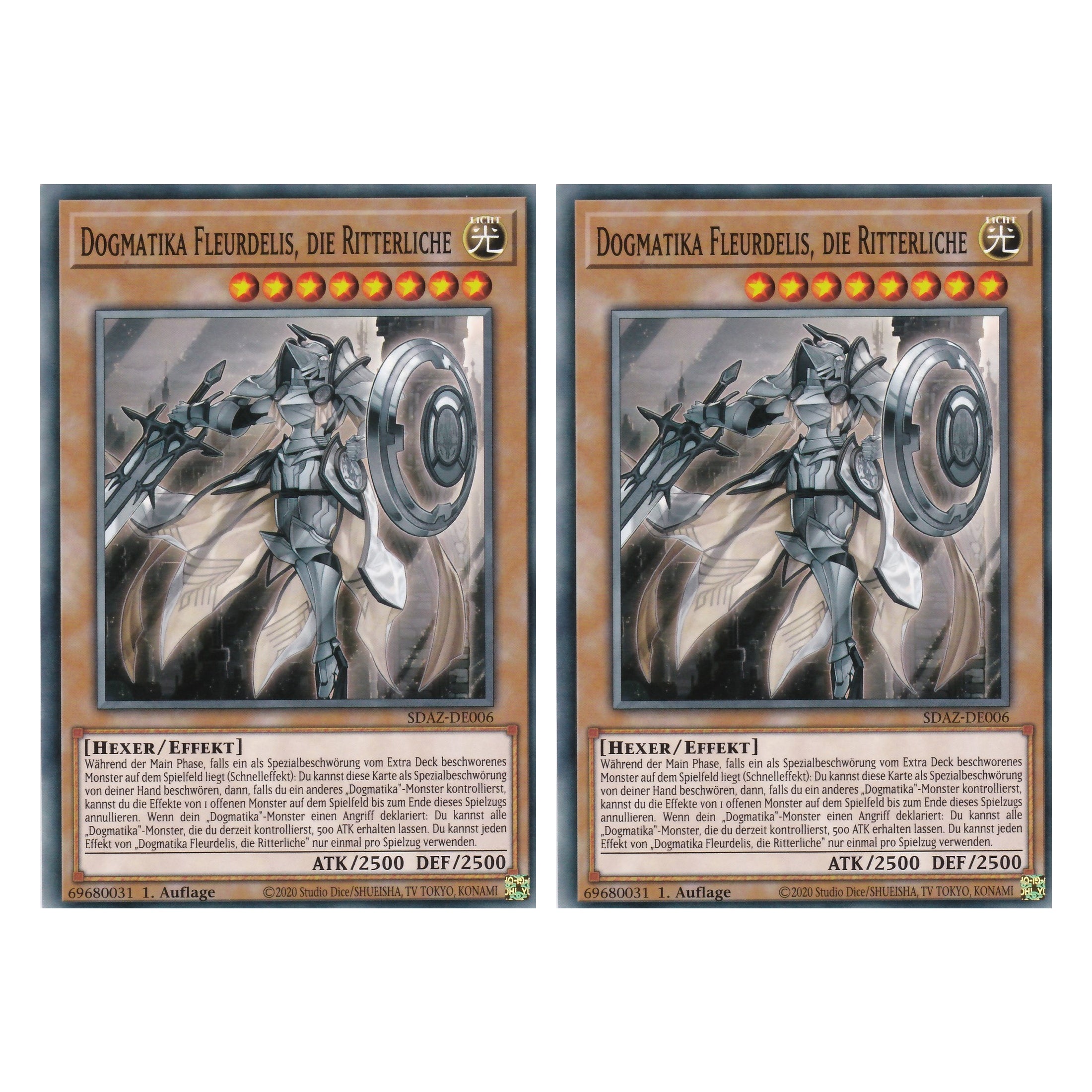Dogmatika Fleurdelis die Ritterliche - SDAZ-DE006 - Common - Deutsch - 1. Auflage - Structure Deck: Albaz Strike - Yu-Gi-Oh! - Duo Set (2 Stück)