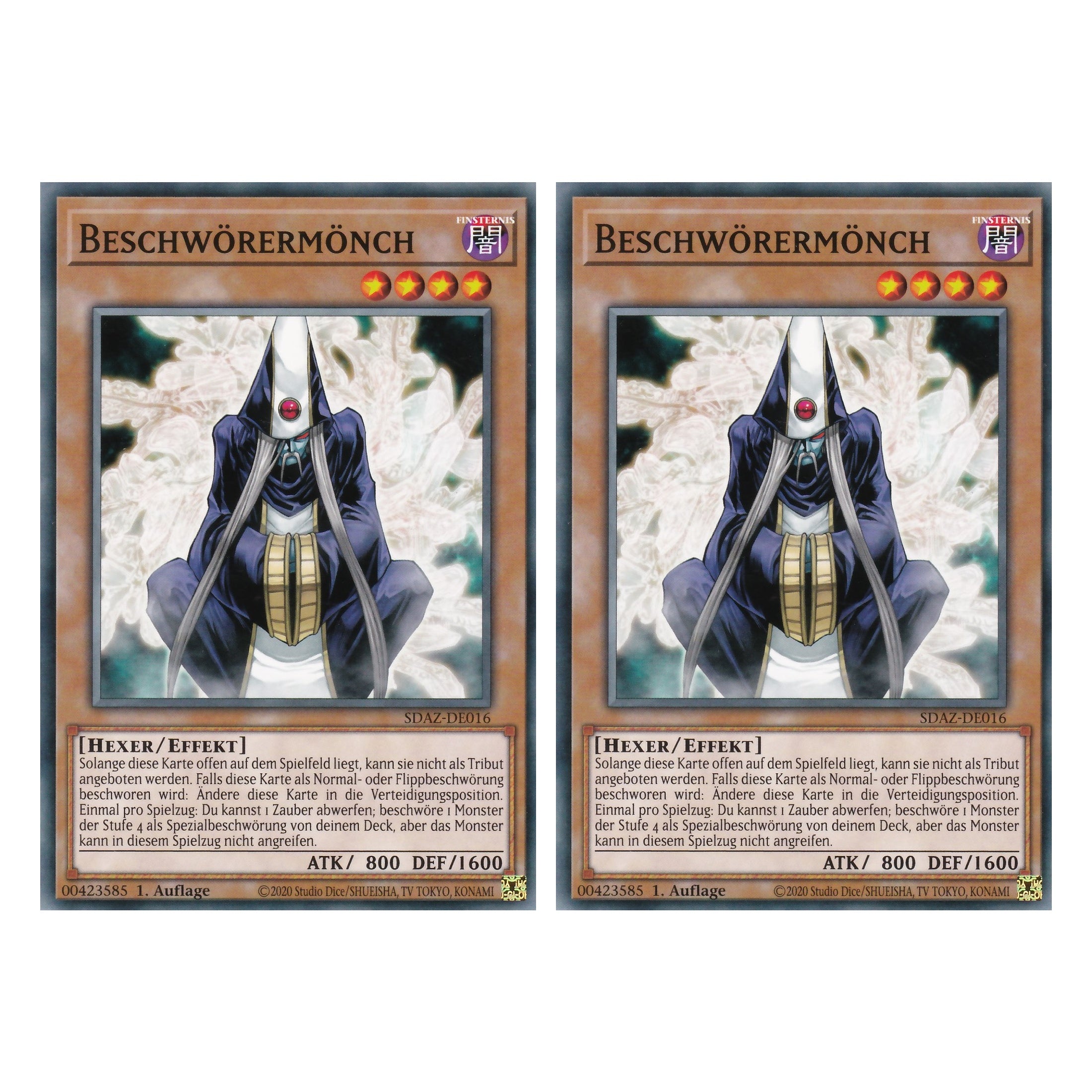 Beschwörermönch - SDAZ-DE016 - Common - Deutsch - 1. Auflage - Structure Deck: Albaz Strike - Yu-Gi-Oh! - Duo Set (2 Stück)