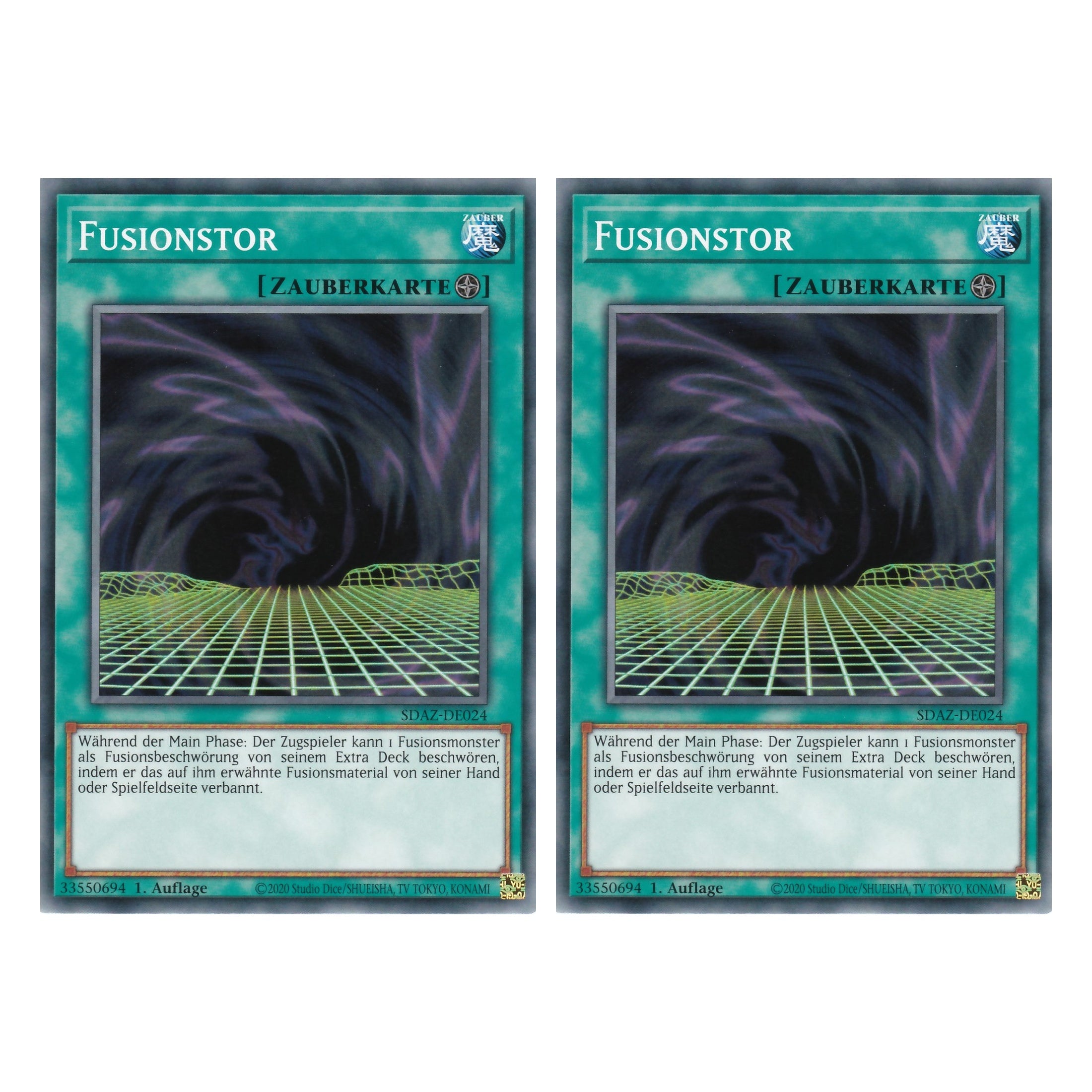 Fusionstor - SDAZ-DE024 - Common - Deutsch - 1. Auflage - Structure Deck: Albaz Strike - Yu-Gi-Oh! - Duo Set (2 Stück)