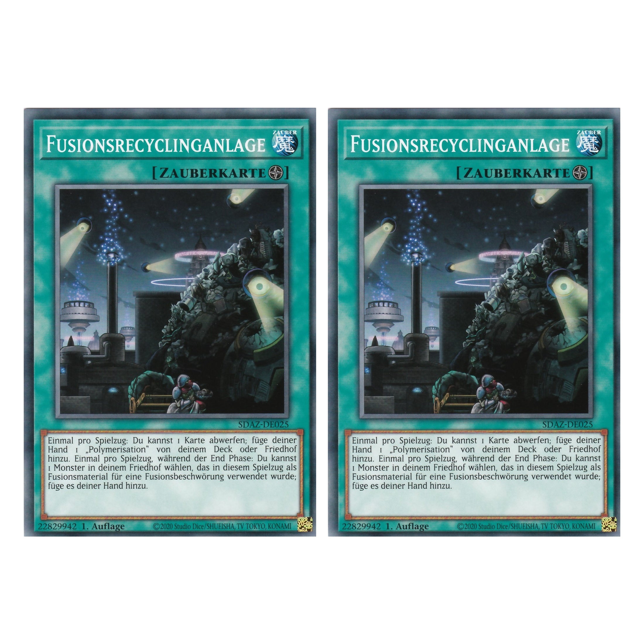 Fusionsrecyclinganlage - SDAZ-DE025 - Common - Deutsch - 1. Auflage - Structure Deck: Albaz Strike - Yu-Gi-Oh! - Duo Set (2 Stück)