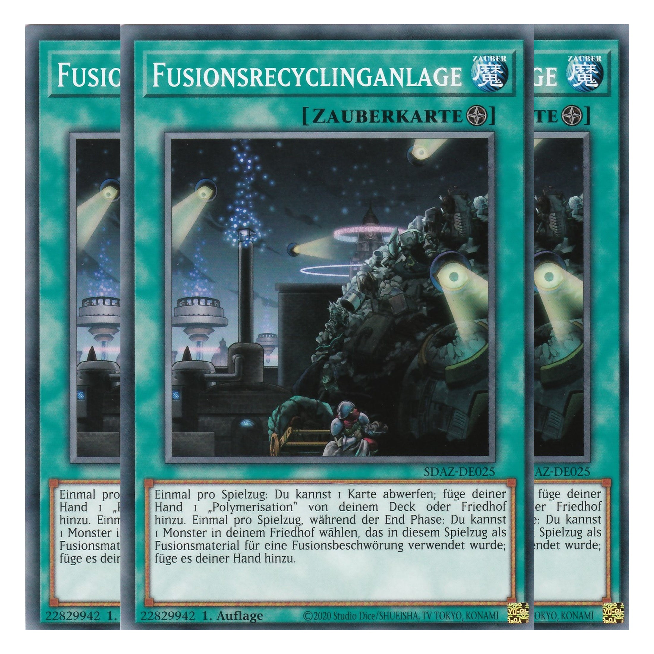 Fusionsrecyclinganlage - SDAZ-DE025 - Common - Deutsch - 1. Auflage - Structure Deck: Albaz Strike - Yu-Gi-Oh! - Playset (3 Kopien)