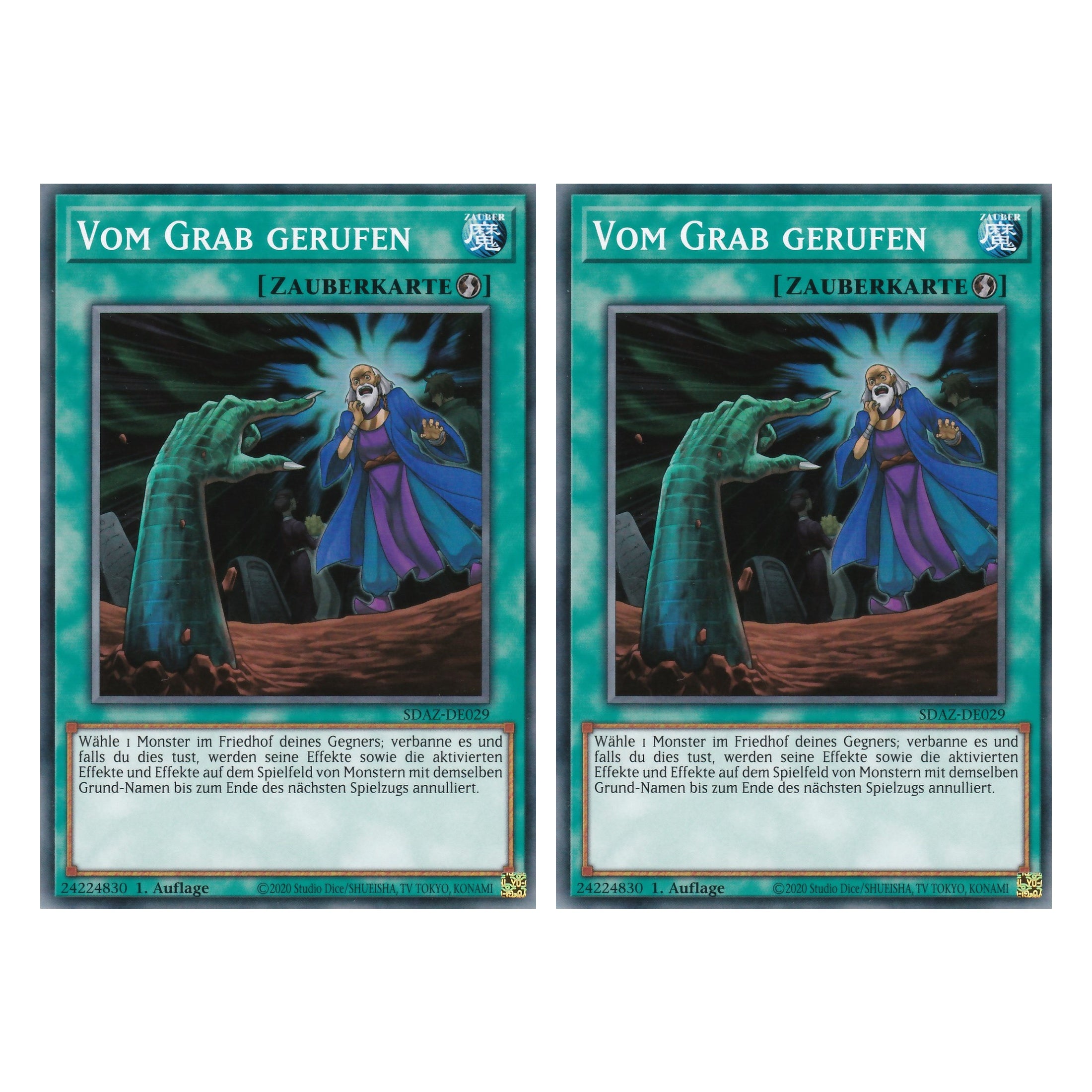 Vom Grab gerufen - SDAZ-DE029 - Common - Deutsch - 1. Auflage - Structure Deck: Albaz Strike - Yu-Gi-Oh! - Duo Set (2 Stück)
