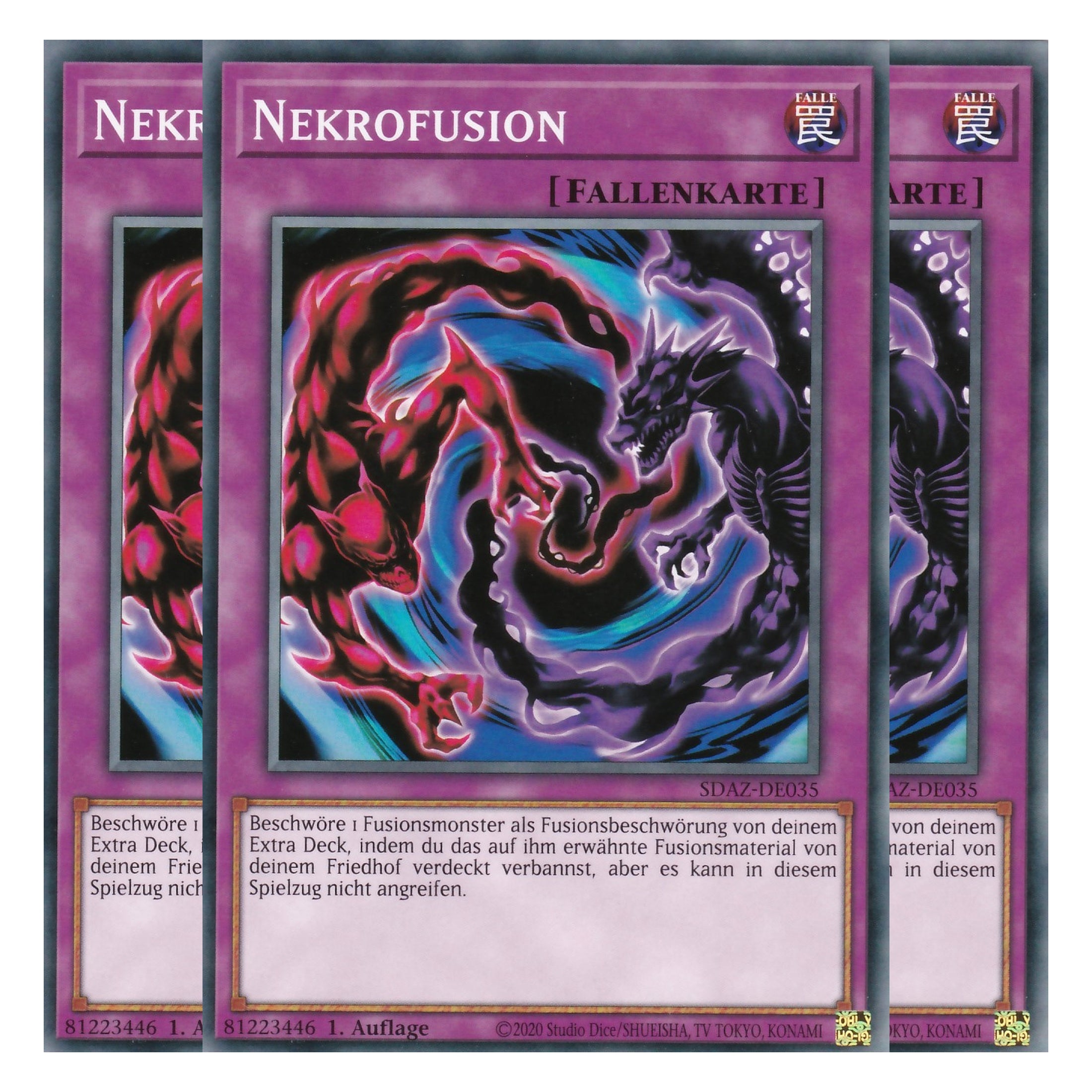 Nekrofusion - SDAZ-DE035 - Common - Deutsch - 1. Auflage - Structure Deck: Albaz Strike - Yu-Gi-Oh! - Playset (3 Kopien)