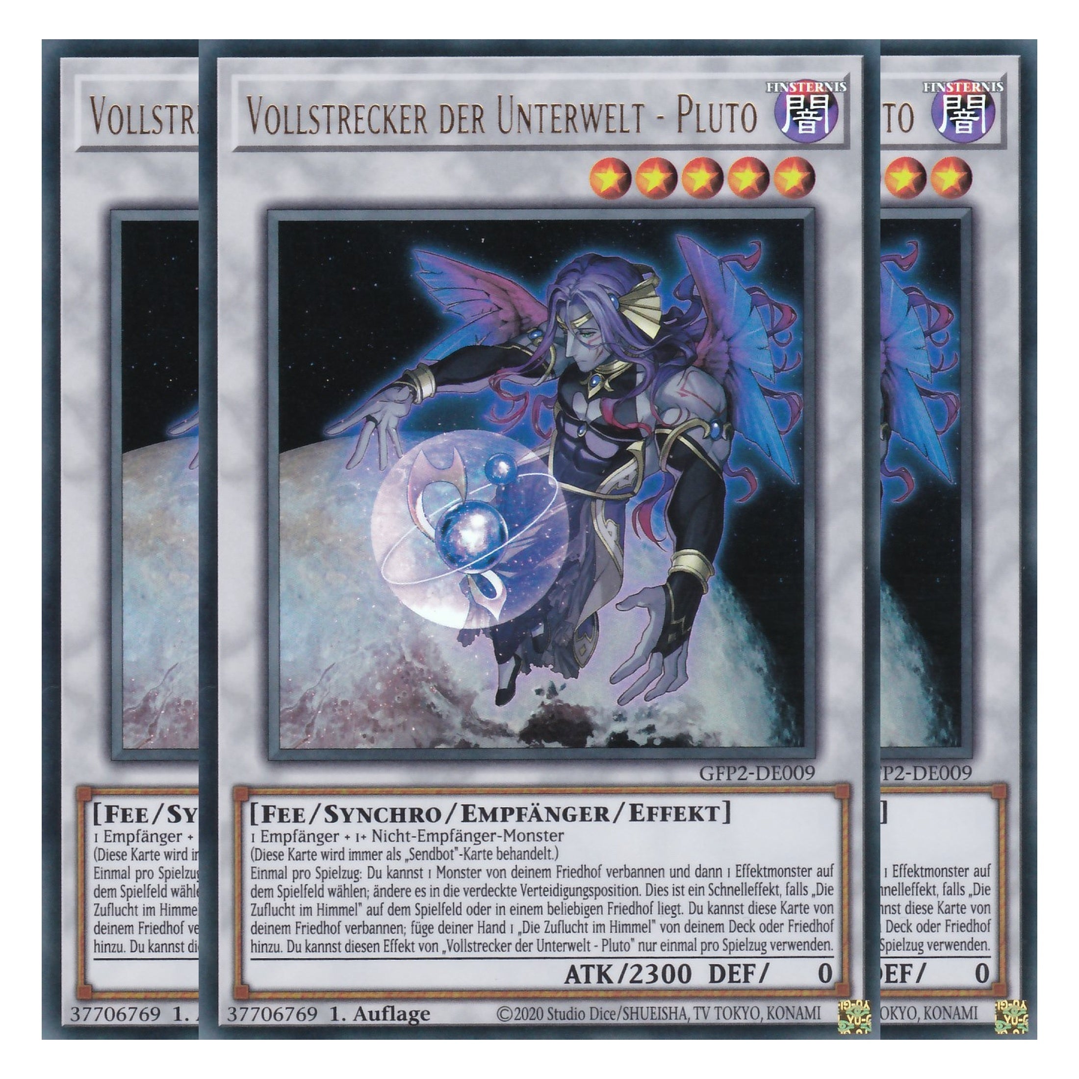 Vollstrecker der Unterwelt - Pluto - GFP2-DE009 - Ultra Rare - Deutsch - 1. Auflage - Ghost from the Past II The Second Hunting - Yu-Gi-Oh! - Playset (3 Kopien)