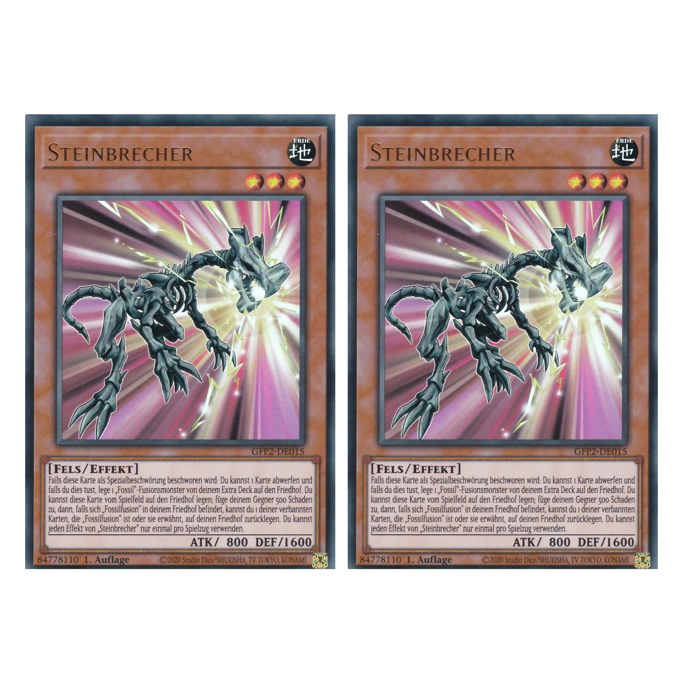 Steinbrecher - GFP2-DE015 - Ultra Rare - Deutsch - 1. Auflage - Ghost from the Past II The Second Hunting - Yu-Gi-Oh! - Duo Set (2 Stück)