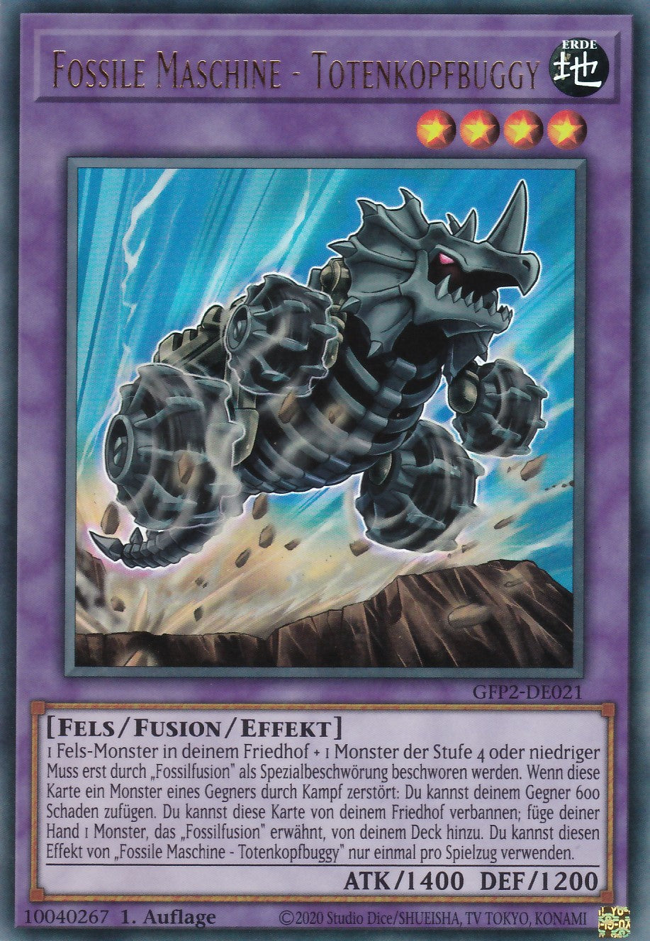 Fossile Maschine - Totenkopfbuggy - GFP2-DE021 - Ultra Rare - Deutsch - 1. Auflage - Ghosts From the Past: The 2nd Haunting