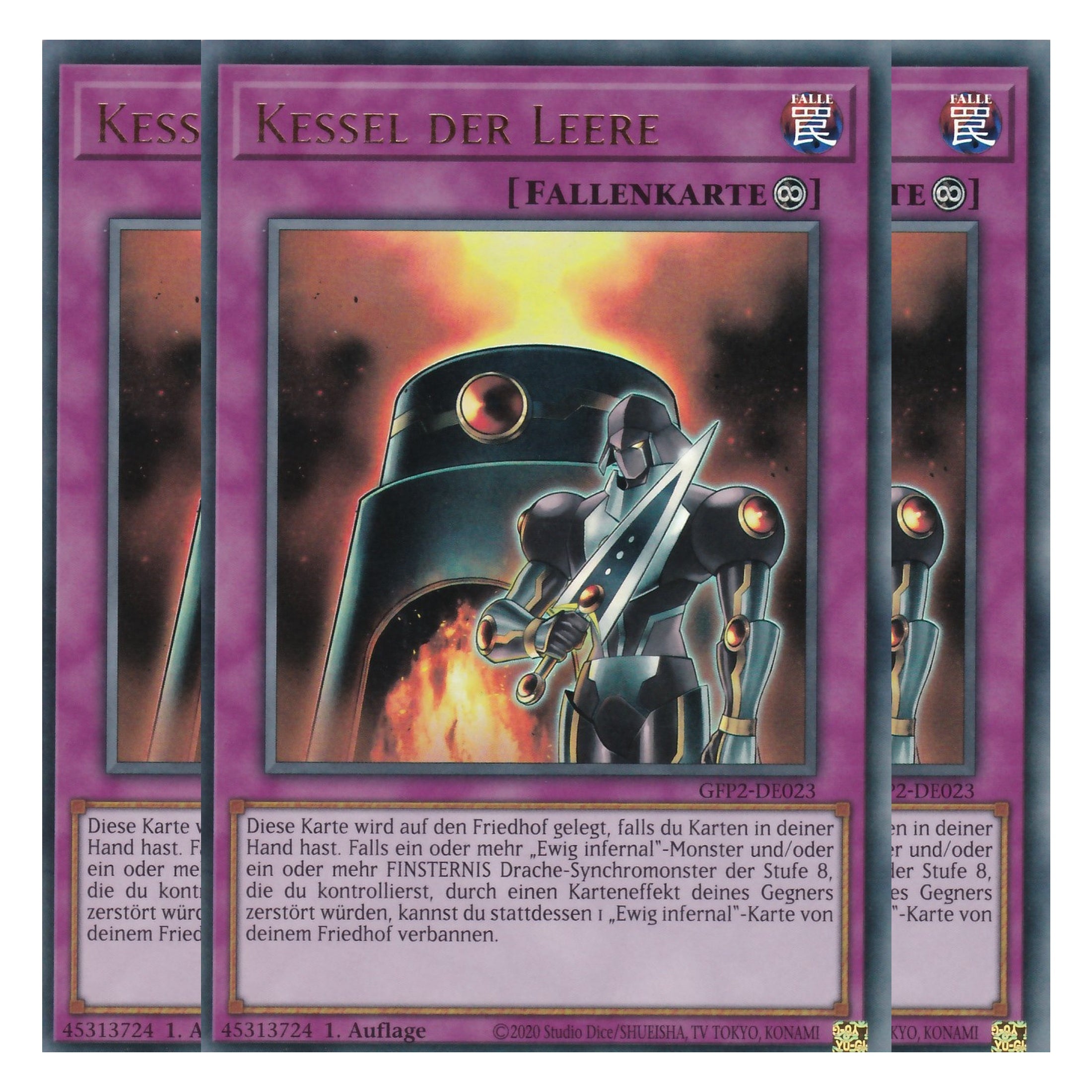 Kessel der Leere - GFP2-DE023 - Ultra Rare - Deutsch - 1. Auflage - Ghost from the Past II The Second Hunting - Yu-Gi-Oh! - Playset (3 Kopien)