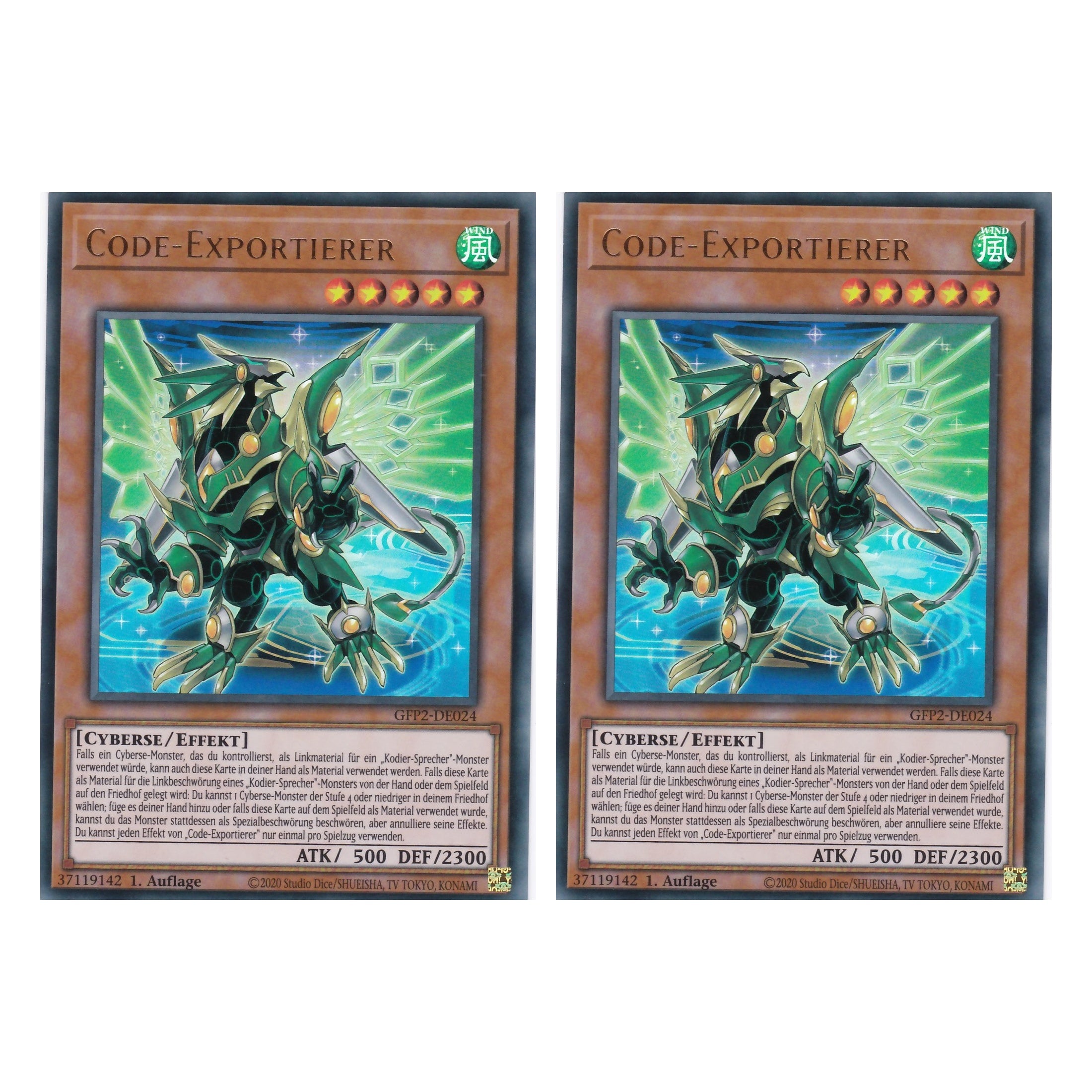 Code-Exportierer - GFP2-DE024 - Ultra Rare - Deutsch - 1. Auflage - Ghost from the Past II The Second Hunting - Yu-Gi-Oh! - Duo Set (2 Stück)