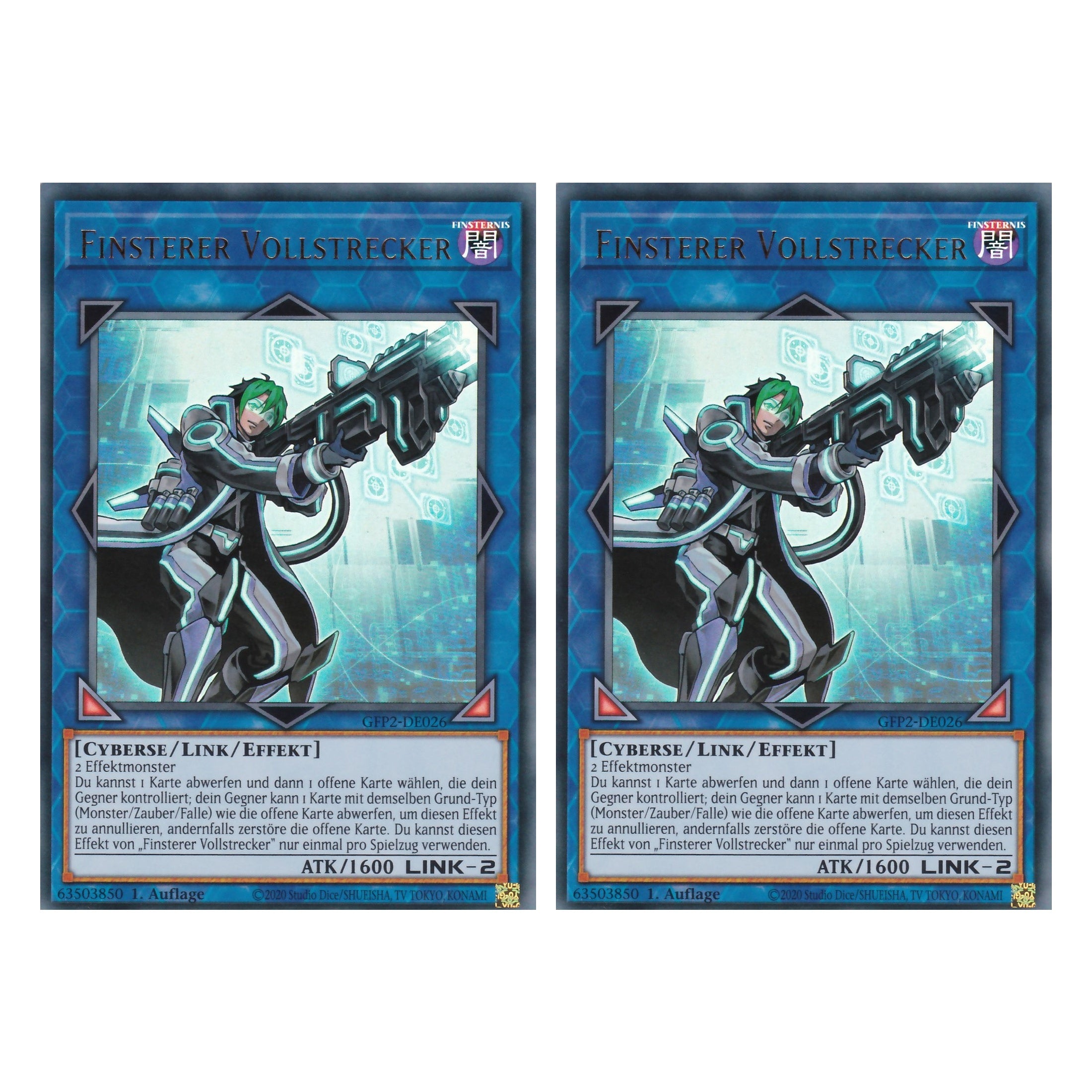 Finsterer Vollstrecker - GFP2-DE026 - Ultra Rare - Deutsch - 1. Auflage - Ghost from the Past II The Second Hunting - Yu-Gi-Oh! - Duo Set (2 Stück)