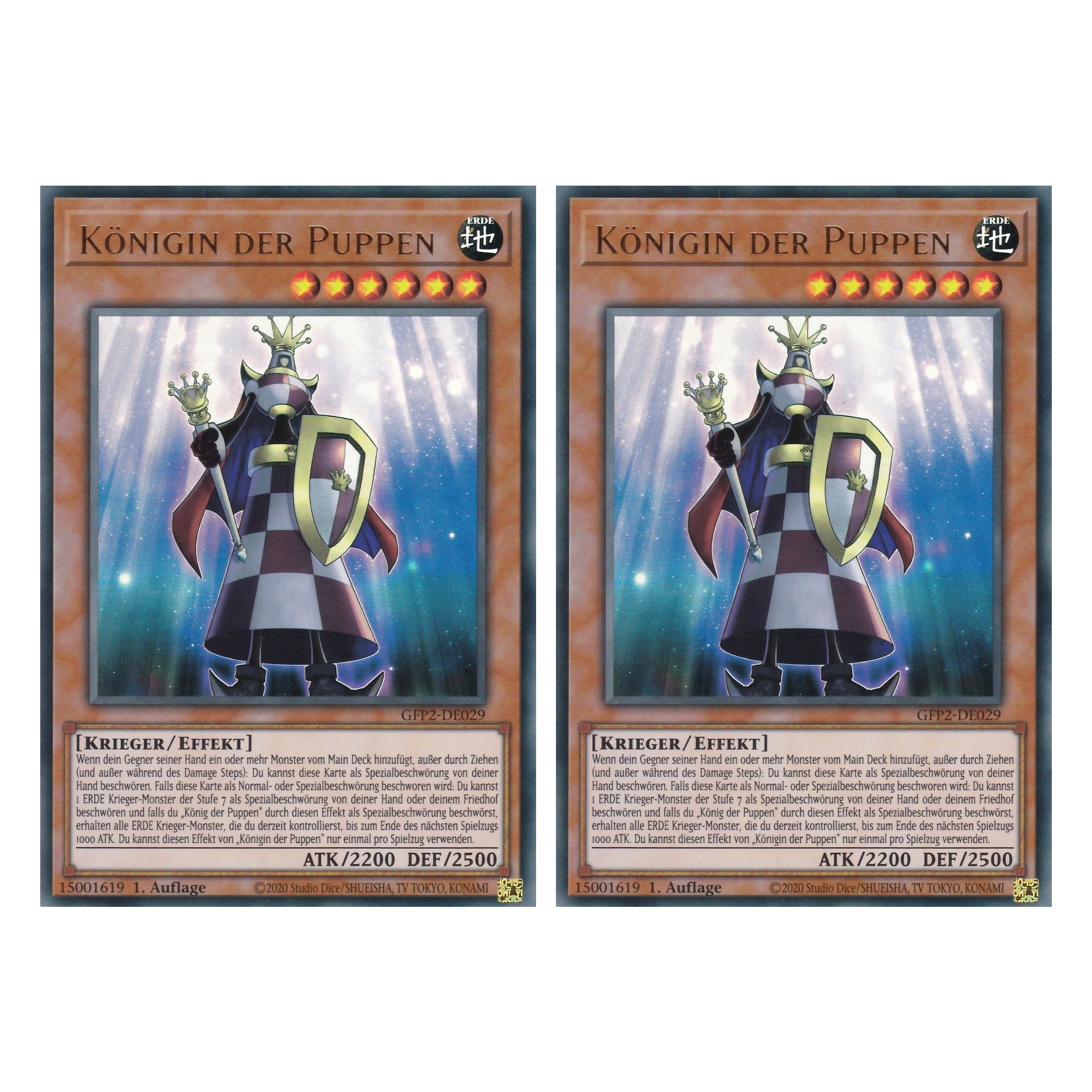 Königin der Puppen - GFP2-DE029 - Ultra Rare - Deutsch - 1. Auflage - Ghost from the Past II The Second Hunting - Yu-Gi-Oh! - Duo Set (2 Stück)