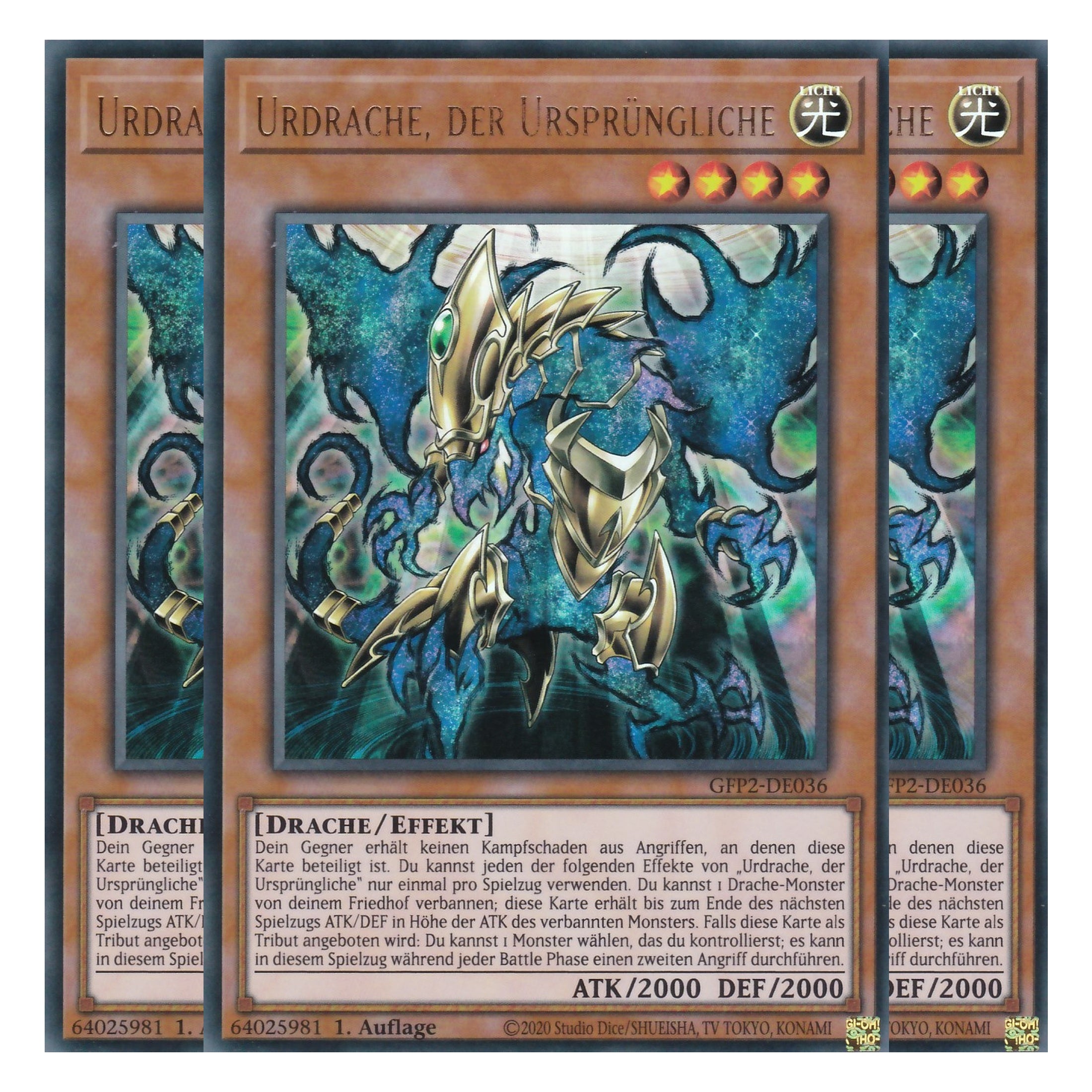 Samsara-Drache - GFP2-DE037 - Ultra Rare - Deutsch - 1. Auflage - Ghost from the Past II The Second Hunting - Yu-Gi-Oh! - Playset (3 Kopien)