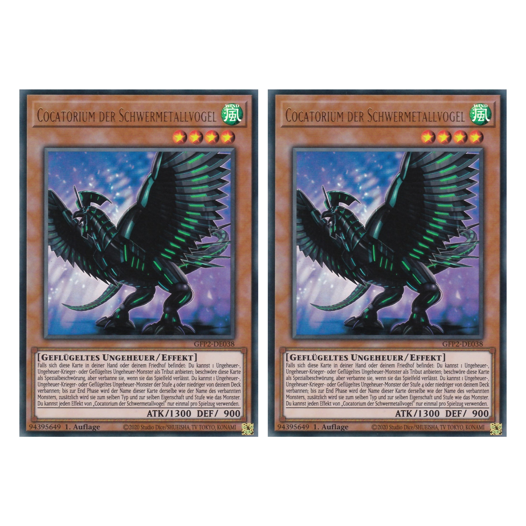 Cocatorium der Schwermetallvogel - GFP2-DE038 - Ultra Rare - Deutsch - 1. Auflage - Ghost from the Past II The Second Hunting - Yu-Gi-Oh! - Duo Set (2 Stück)
