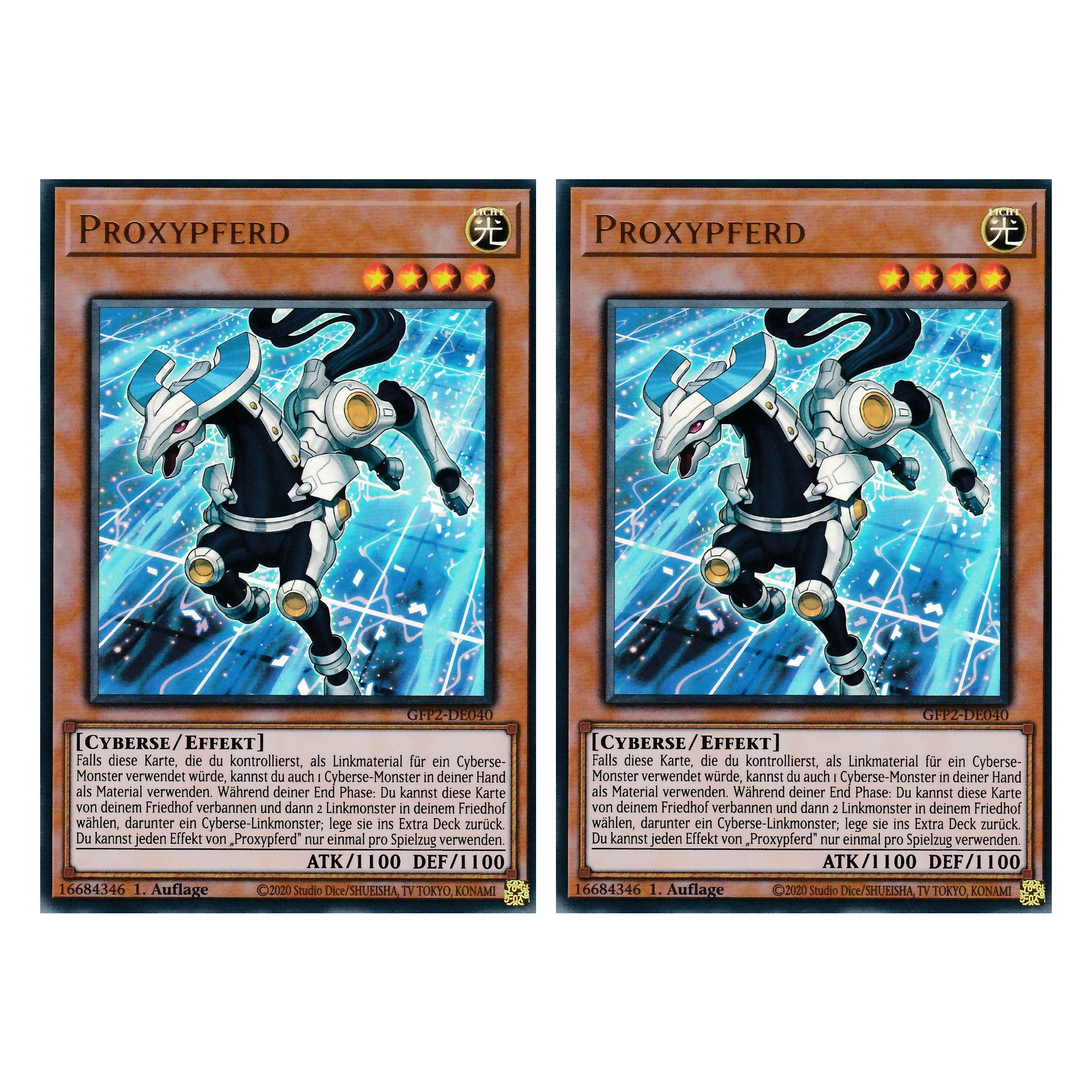 Proxypferd - GFP2-DE040 - Ultra Rare - Deutsch - 1. Auflage - Ghost from the Past II The Second Hunting - Yu-Gi-Oh! - Duo Set (2 Stück)