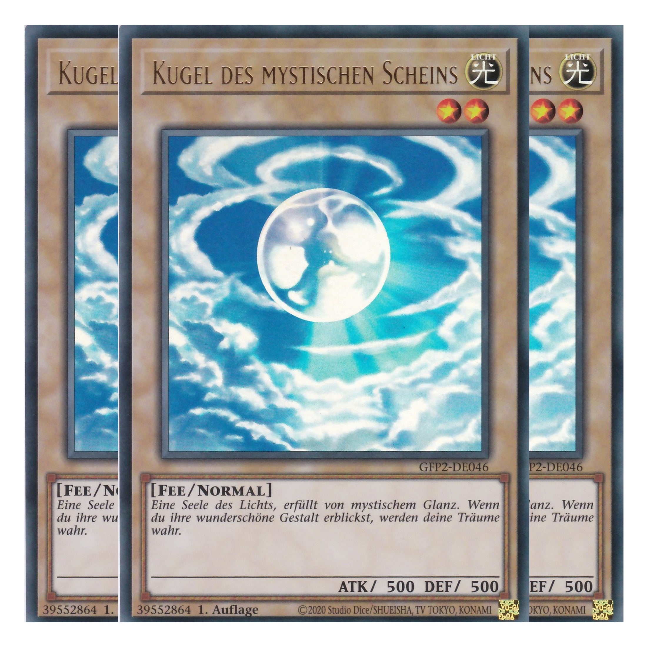 Kugel des mystischen Scheins - GFP2-DE046 - Ultra Rare - Deutsch - 1. Auflage - Ghost from the Past II The Second Hunting - Yu-Gi-Oh! - Playset (3 Kopien)
