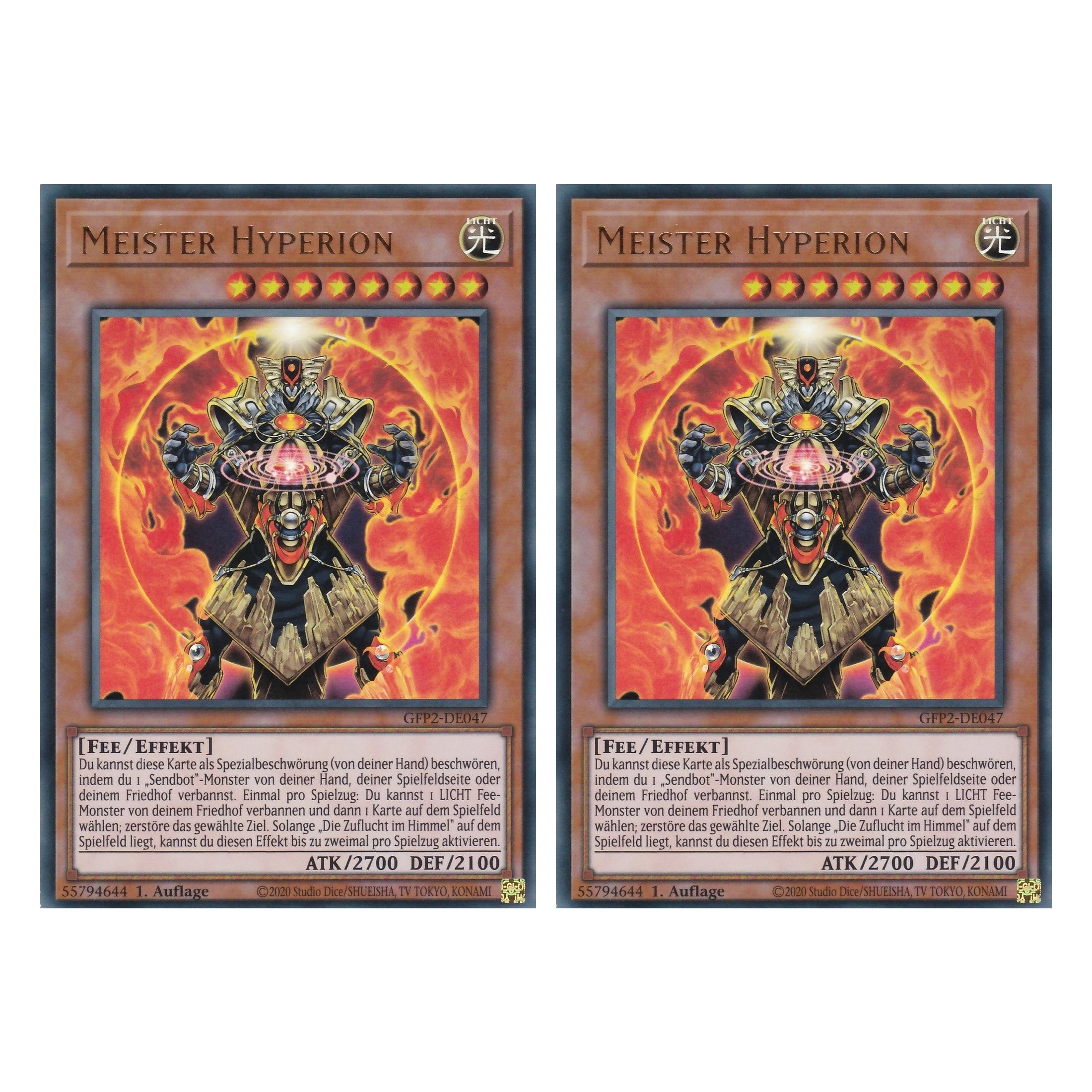 Meister Hyperion - GFP2-DE047 - Ultra Rare - Deutsch - 1. Auflage - Ghost from the Past II The Second Hunting - Yu-Gi-Oh! - Duo Set (2 Stück)