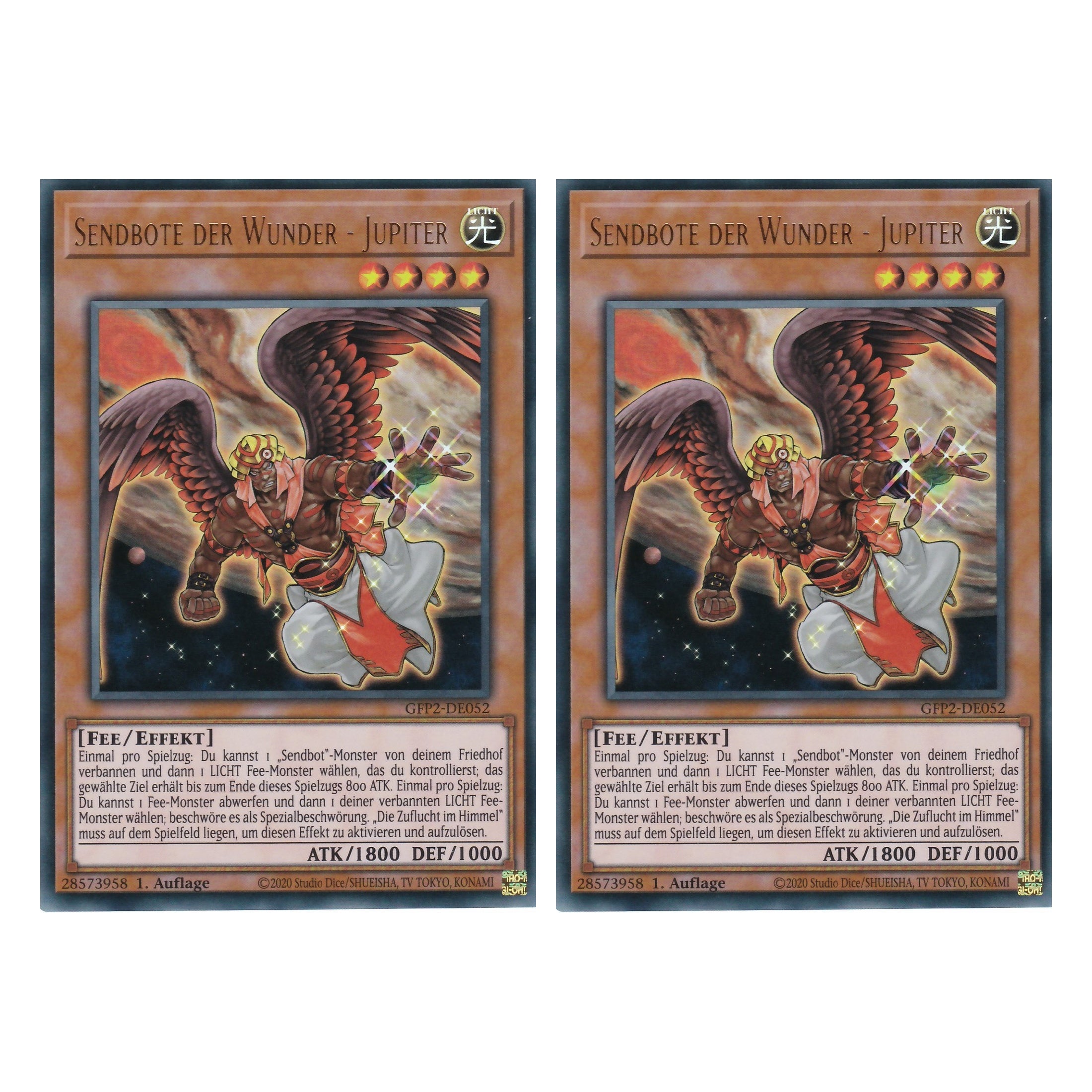 Sendbote der Wunder - Jupiter - GFP2-DE052 - Ultra Rare - Deutsch - 1. Auflage - Ghost from the Past II The Second Hunting - Yu-Gi-Oh! - Duo Set (2 Stück)