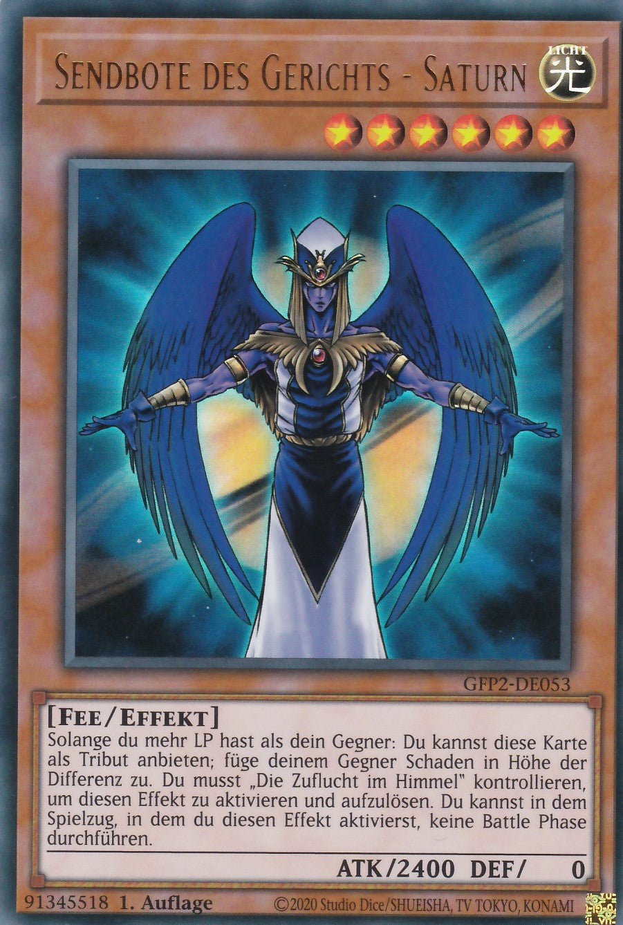 Sendbote des Gerichts - Saturn - GFP2-DE053 - Ultra Rare - Deutsch - 1. Auflage - Ghosts From the Past: The 2nd Haunting