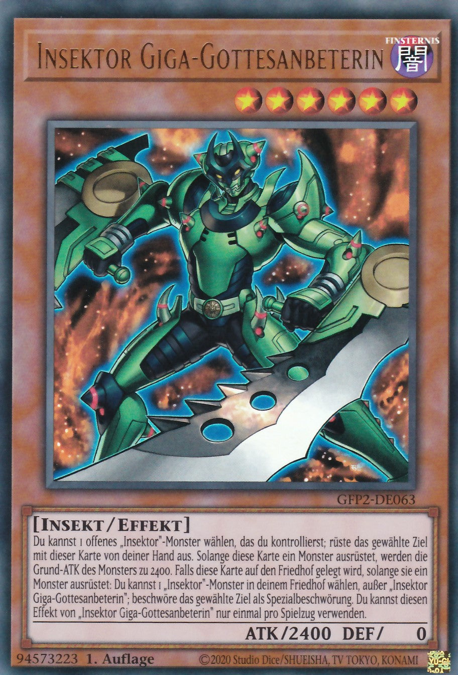 Insektor Giga-Gottesanbeterin - GFP2-DE063 - Ultra Rare - Deutsch - 1. Auflage - Ghosts From the Past: The 2nd Haunting