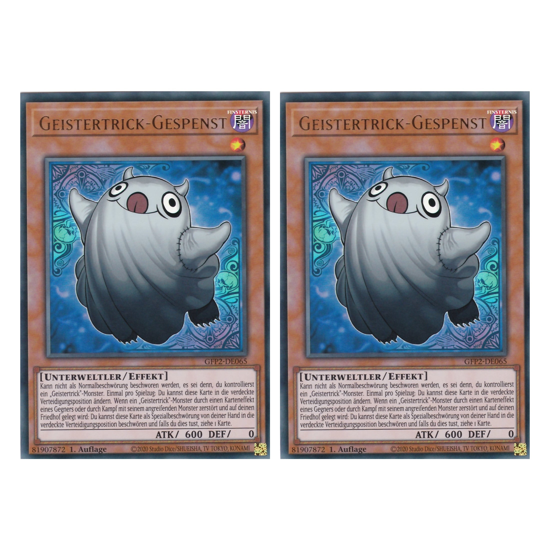 Geistertrick-Gespenst - GFP2-DE065 - Ultra Rare - Deutsch - 1. Auflage - Ghost from the Past II The Second Hunting - Yu-Gi-Oh! - Duo Set (2 Stück)