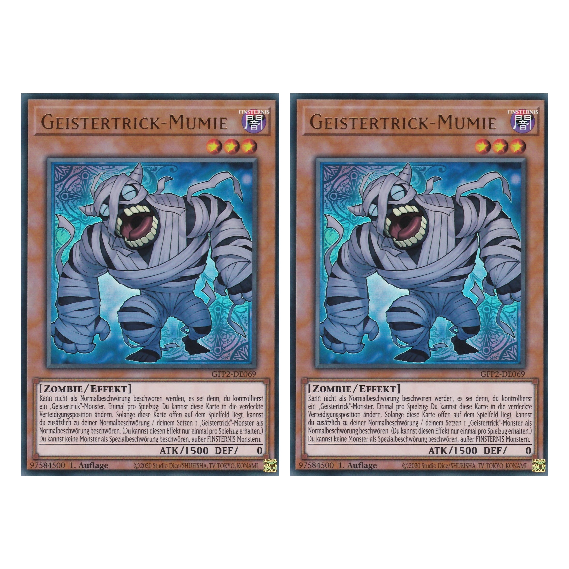 Geistertrick-Mumie - GFP2-DE069 - Ultra Rare - Deutsch - 1. Auflage - Ghost from the Past II The Second Hunting - Yu-Gi-Oh! - Duo Set (2 Stück)