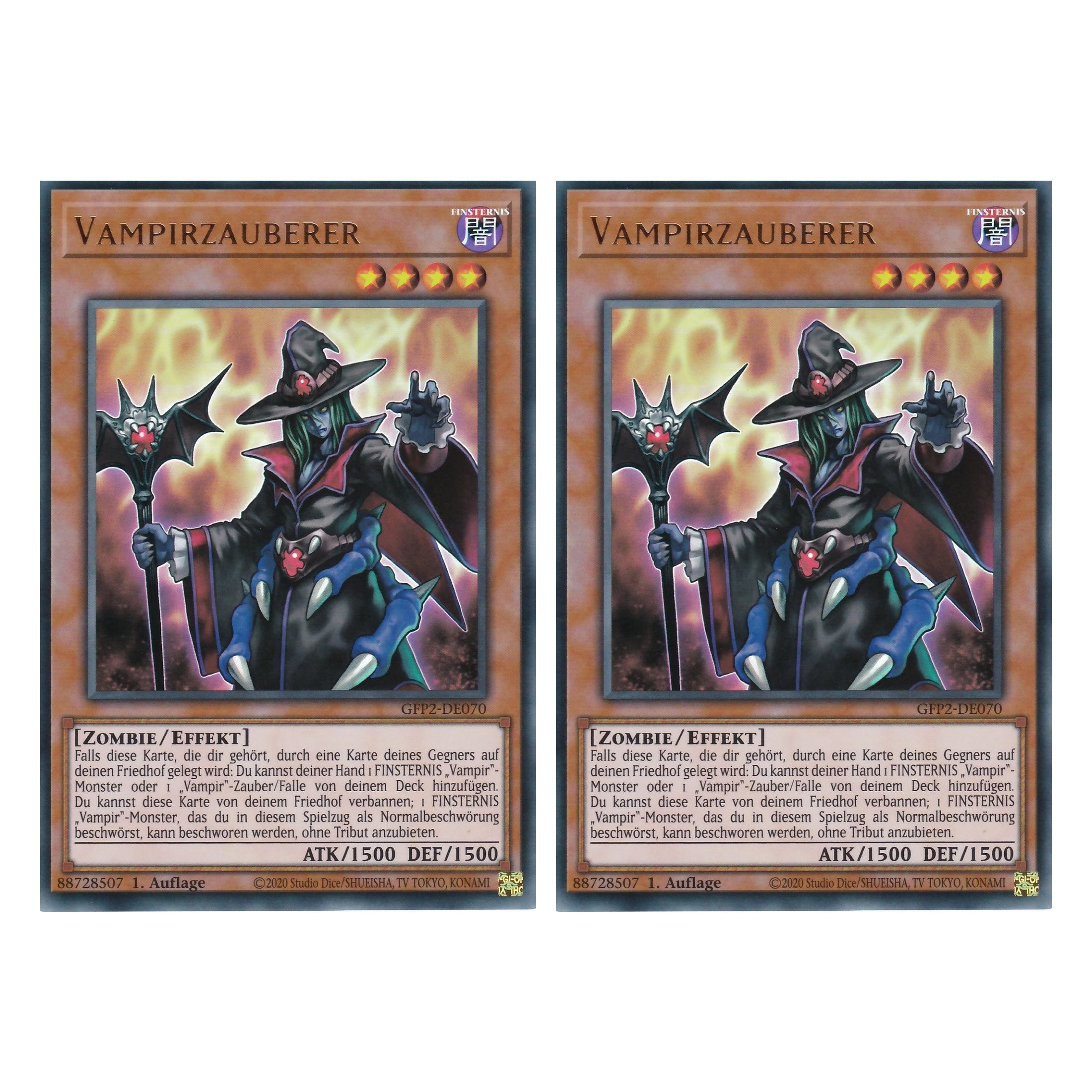 Vampirzauberer - GFP2-DE070 - Ultra Rare - Deutsch - 1. Auflage - Ghost from the Past II The Second Hunting - Yu-Gi-Oh! - Duo Set (2 Stück)
