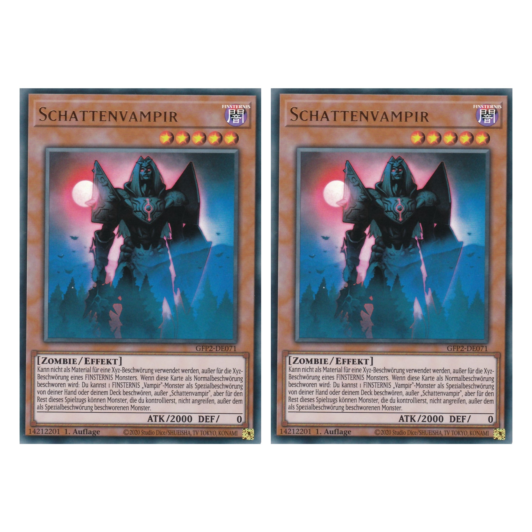 Schattenvampir - GFP2-DE071 - Ultra Rare - Deutsch - 1. Auflage - Ghost from the Past II The Second Hunting - Yu-Gi-Oh! - Duo Set (2 Stück)