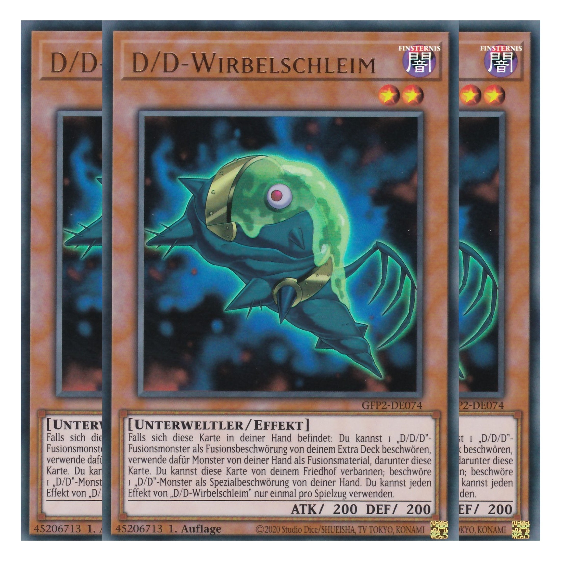 D/D-Wirbelschleim - GFP2-DE074 - Ultra Rare - Deutsch - 1. Auflage - Ghost from the Past II The Second Hunting - Yu-Gi-Oh! - Playset (3 Kopien)