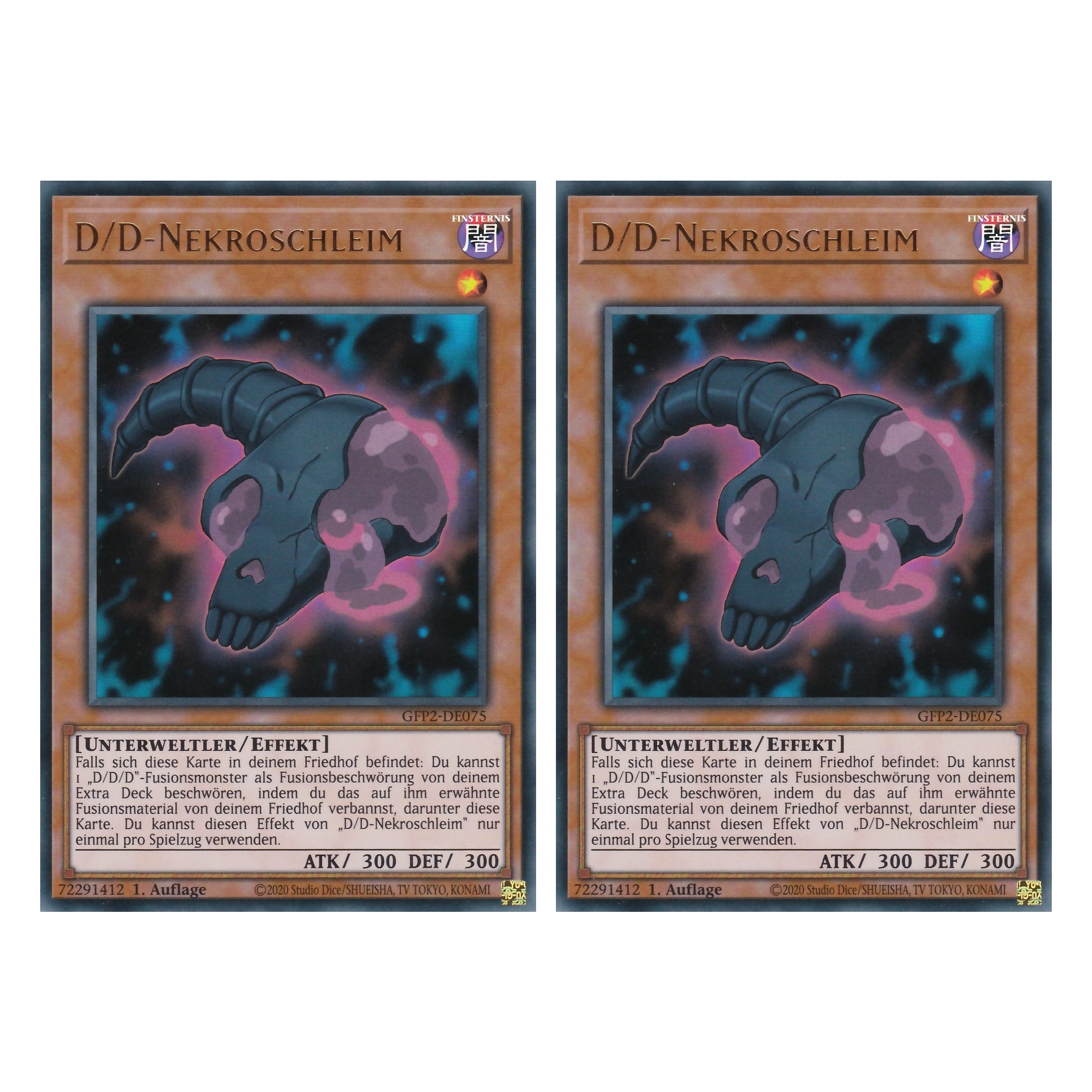 D/D-Nekroschleim - GFP2-DE075 - Ultra Rare - Deutsch - 1. Auflage - Ghost from the Past II The Second Hunting - Yu-Gi-Oh! - Duo Set (2 Stück)