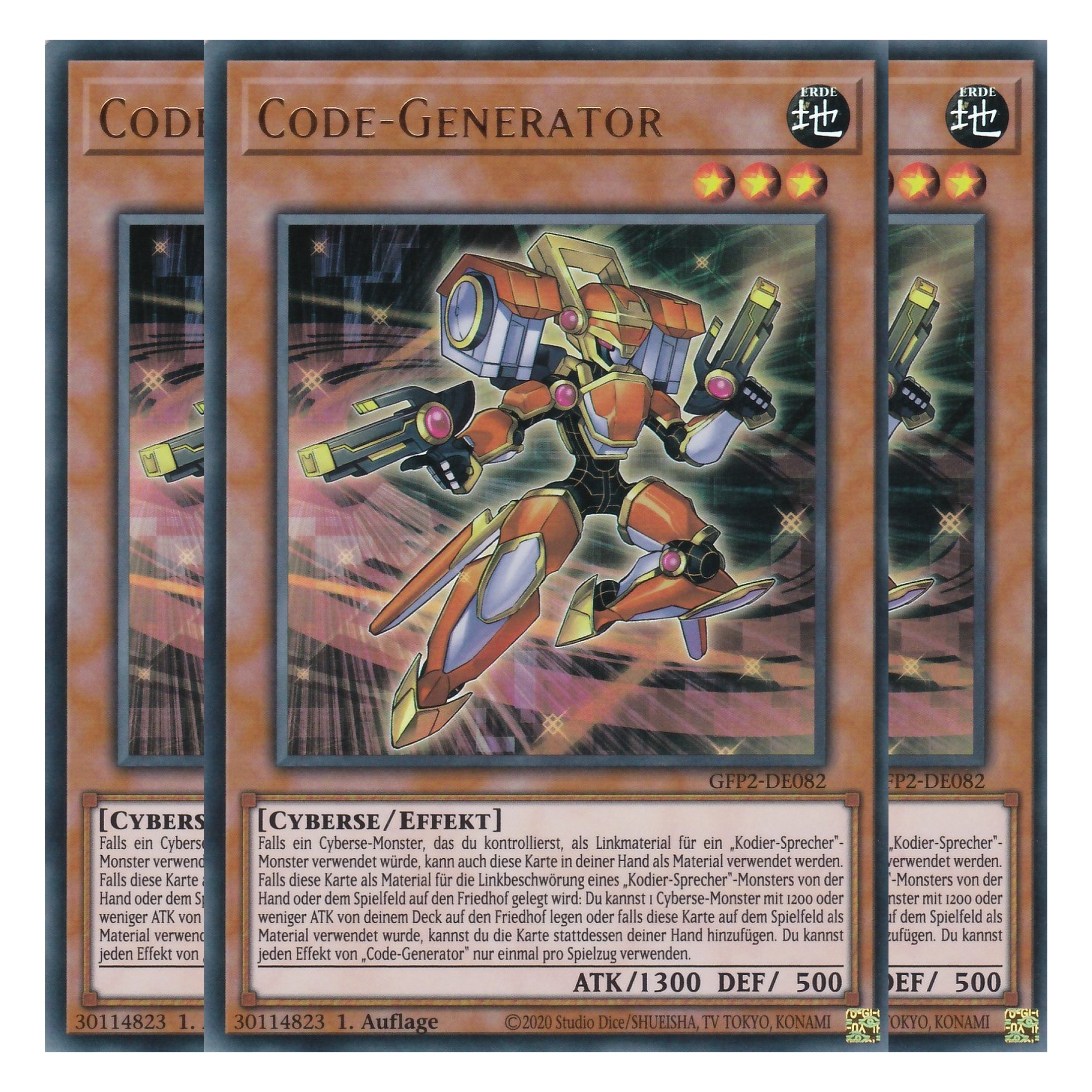 Code-Generator - GFP2-DE082 - Ultra Rare - Deutsch - 1. Auflage - Ghost from the Past II The Second Hunting - Yu-Gi-Oh! - Playset (3 Kopien)