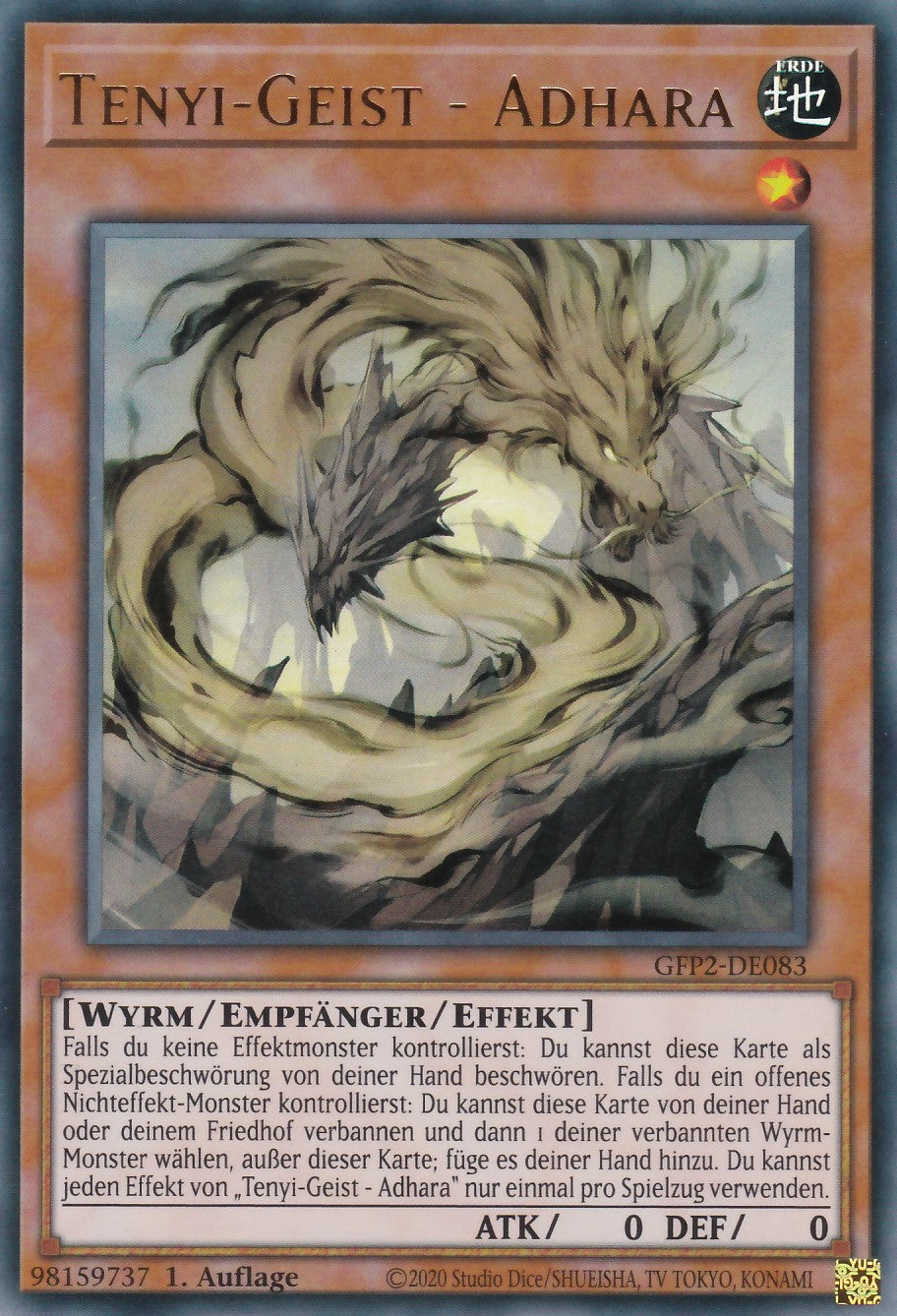 Tenyi-Geist - Adhara - GFP2-DE083 - Ultra Rare - Deutsch - 1. Auflage - Ghosts From the Past: The 2nd Haunting