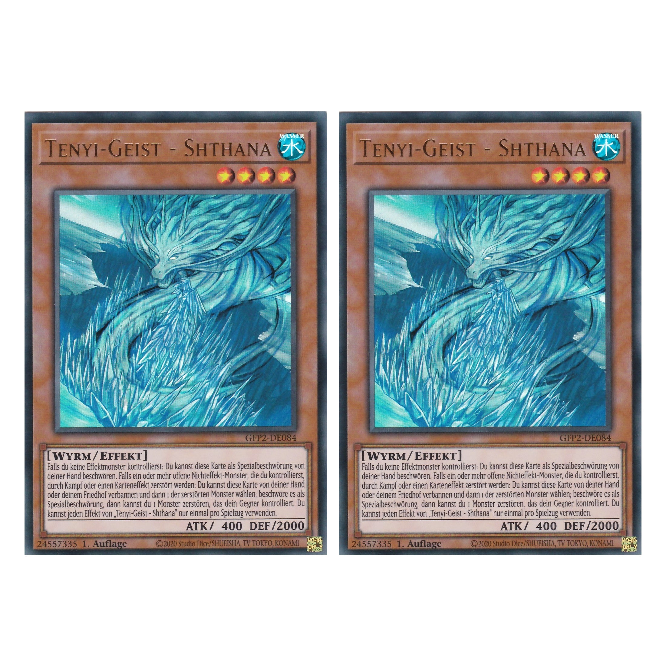 Tenyi-Geist - Shthana - GFP2-DE084 - Ultra Rare - Deutsch - 1. Auflage - Ghost from the Past II The Second Hunting - Yu-Gi-Oh! - Duo Set (2 Stück)