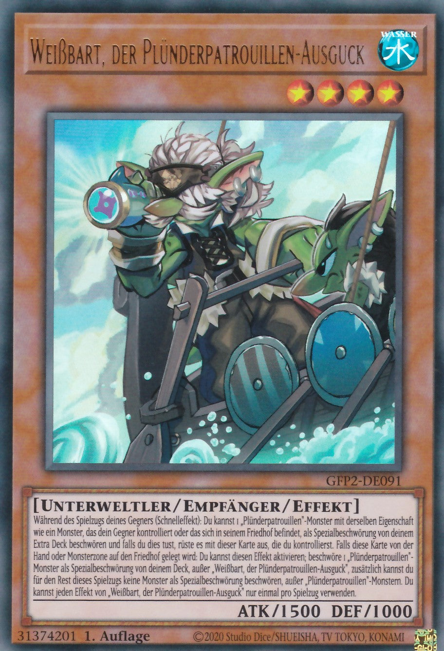 Weißbart, der Plünderpatrouillen-Ausguck - GFP2-DE091 - Ultra Rare - Deutsch - 1. Auflage - Ghosts From the Past: The 2nd Haunting