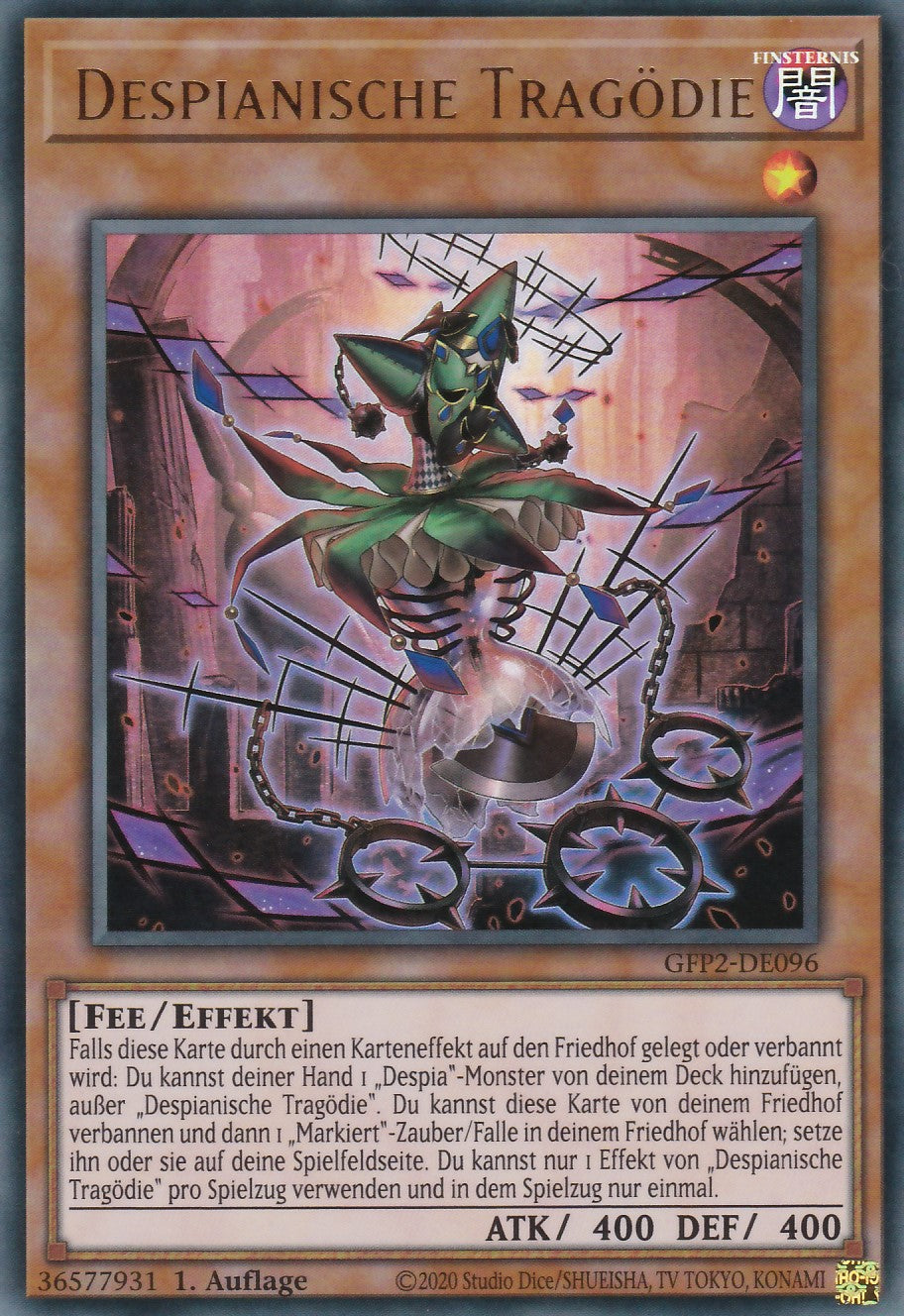 Despianische Tragödie - GFP2-DE096 - Ultra Rare - Deutsch - 1. Auflage - Ghosts From the Past: The 2nd Haunting