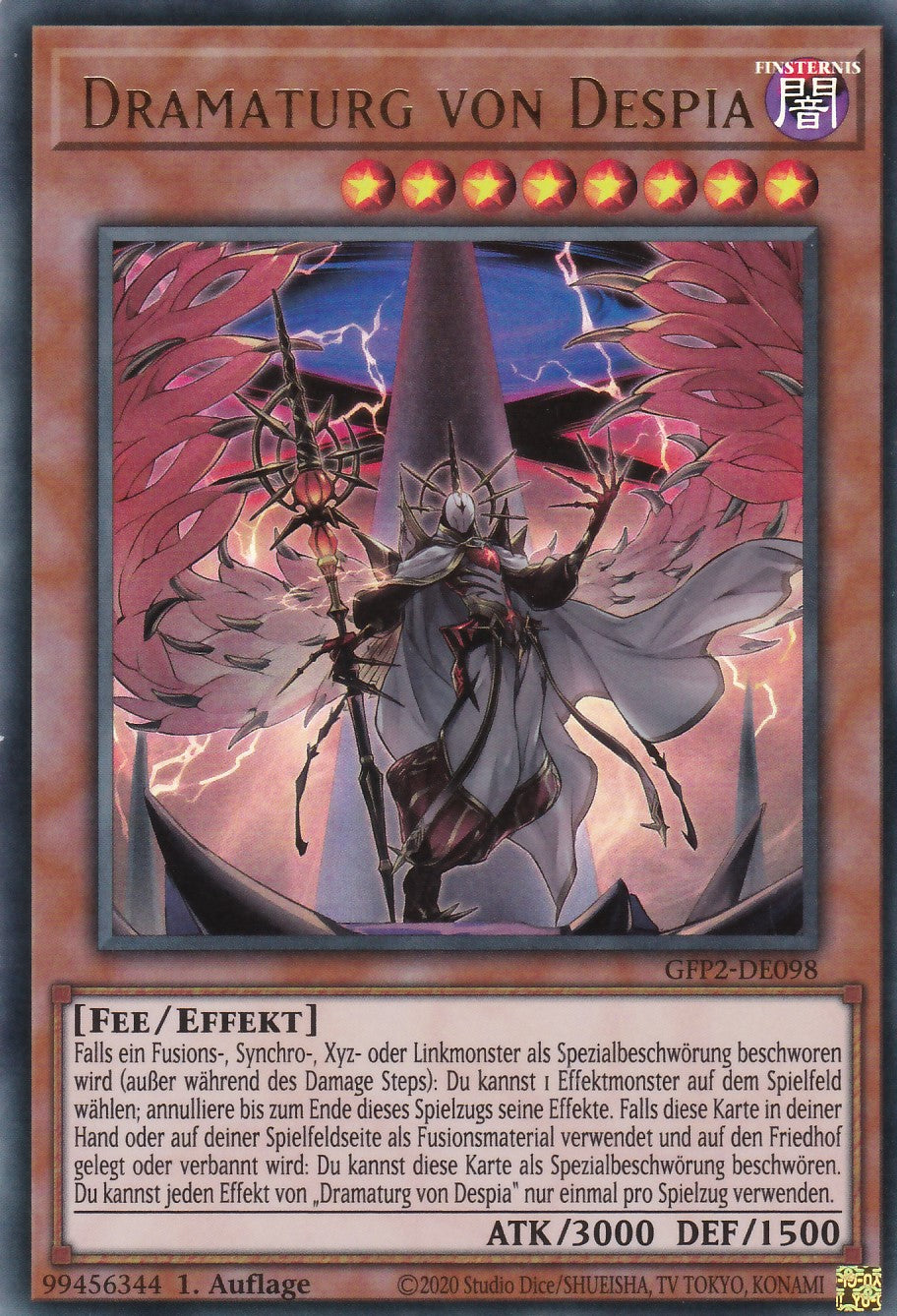 Dramaturg von Despia - GFP2-DE098 - Ultra Rare - Deutsch - 1. Auflage - Ghosts From the Past: The 2nd Haunting