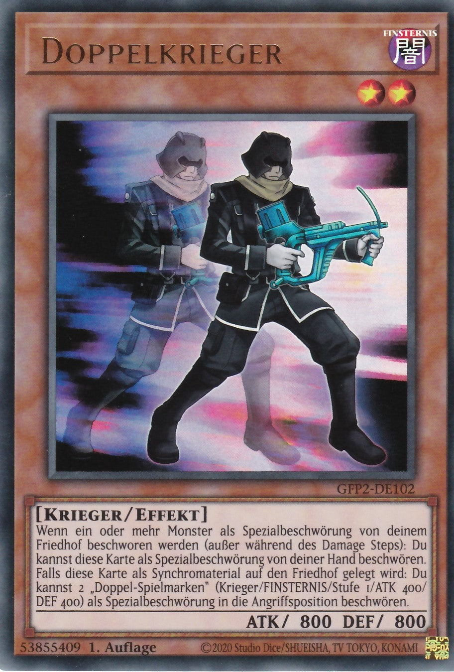 Doppelkrieger - GFP2-DE102 - Ultra Rare - Deutsch - 1. Auflage - Ghosts From the Past: The 2nd Haunting