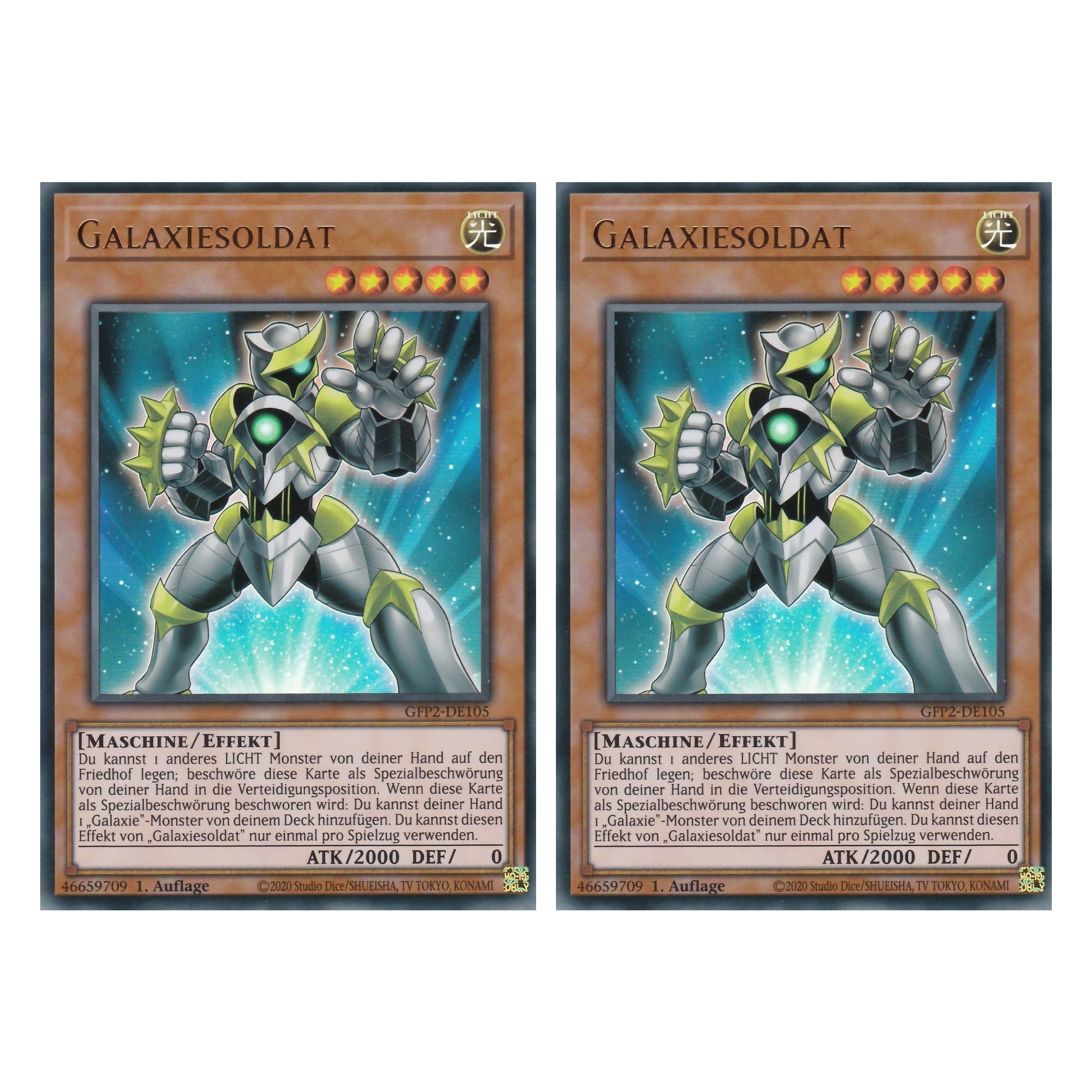 Galaxiesoldat - GFP2-DE105 - Ultra Rare - Deutsch - 1. Auflage - Ghost from the Past II The Second Hunting - Yu-Gi-Oh! - Duo Set (2 Stück)