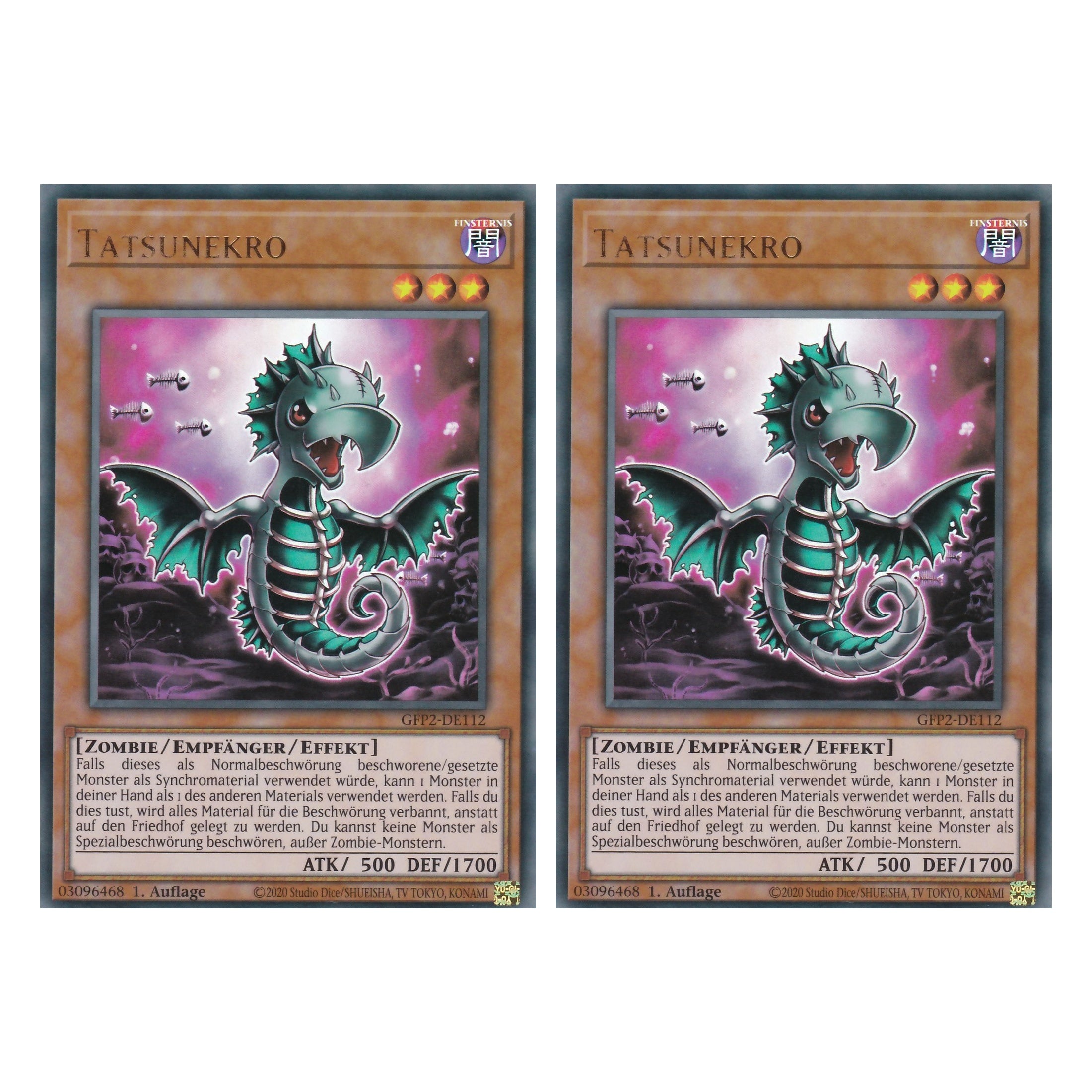 Tatsunekro - GFP2-DE112 - Ultra Rare - Deutsch - 1. Auflage - Ghost from the Past II The Second Hunting - Yu-Gi-Oh! - Duo Set (2 Stück)
