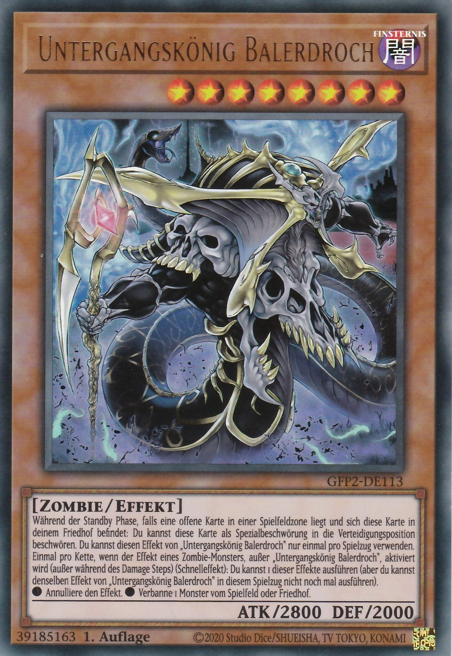 Untergangskönig Balerdroch - GFP2-DE113 - Ultra Rare - Deutsch - 1. Auflage - Ghosts From the Past: The 2nd Haunting